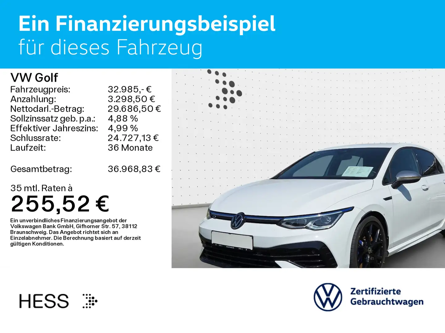 Volkswagen Golf R 2.0 TSI DSG IQ.LIGHT*ACC*NAVI*KAMERA*PDC Weiß - 2