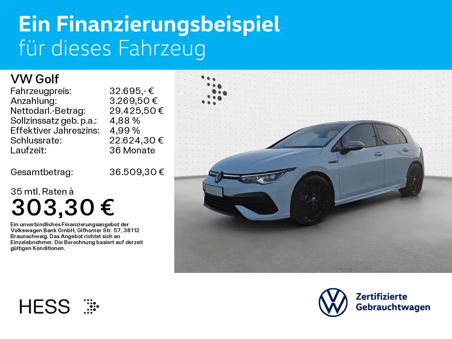 Volkswagen Golf R 2.0 TSI DSG IQ.LIGHT*ACC*NAVI*KAMERA*PDC Wit - 2