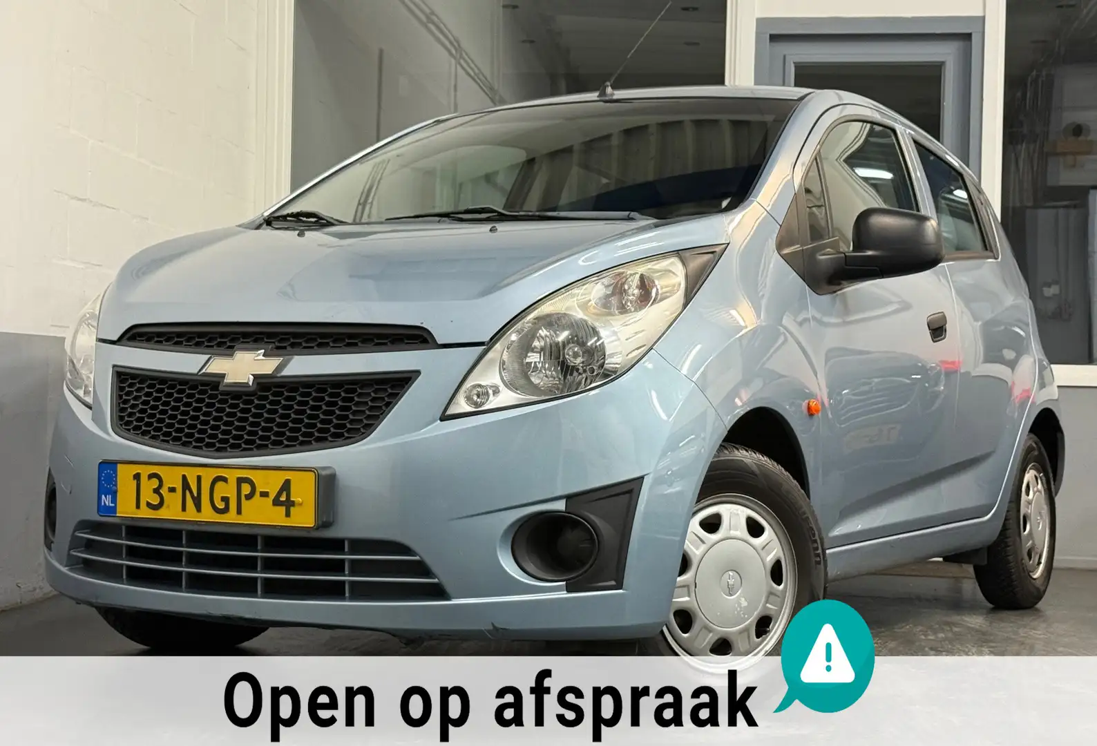 Chevrolet Spark 1.0 16V L|NAP|APK07-26|5Deurs|156DKM!|Leukestadsau Blauw - 1