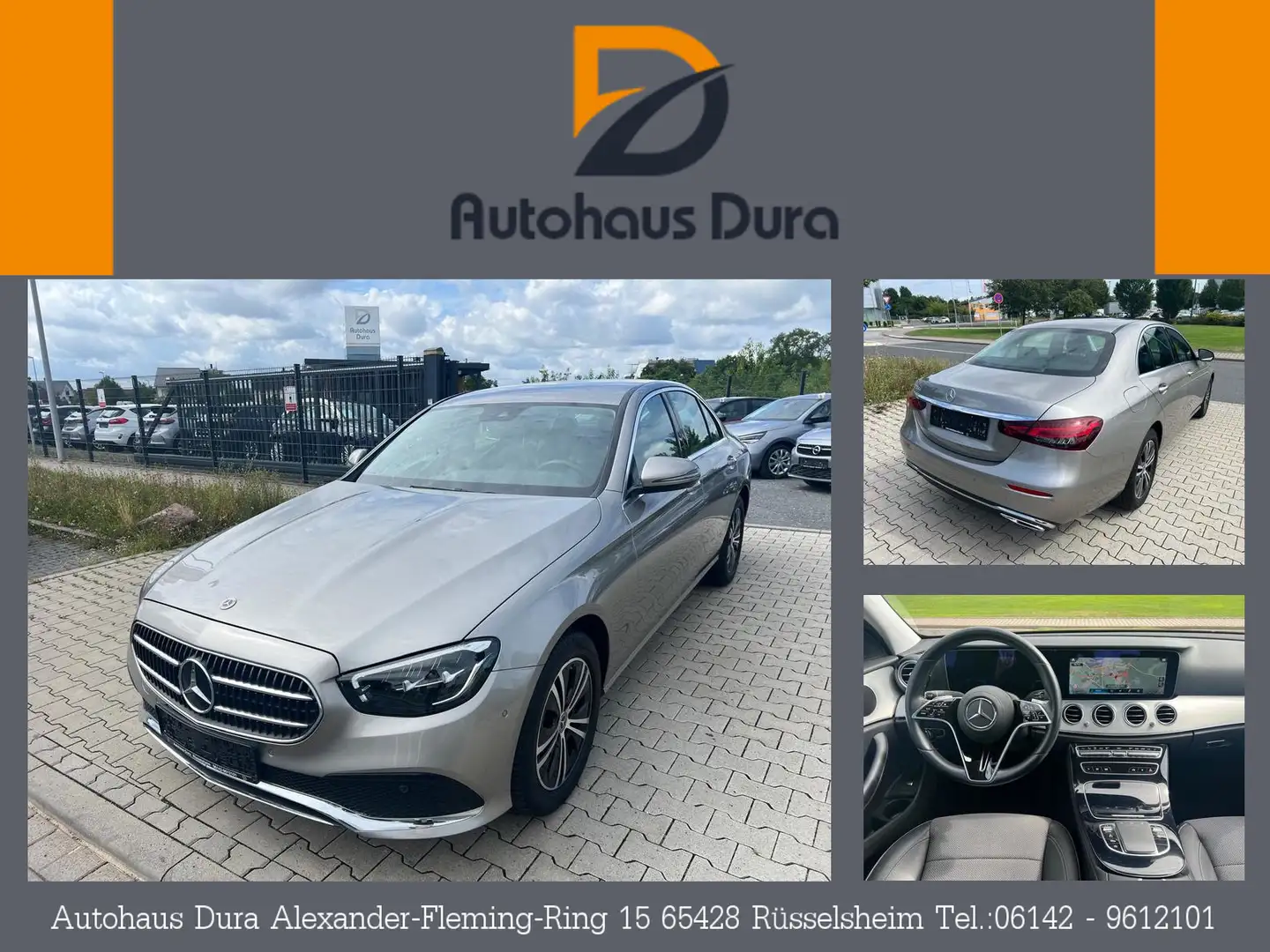 Mercedes-Benz E 220 d Avantgarde Limo Aut. Navi+Led+Kamera+Shz Gris - 1