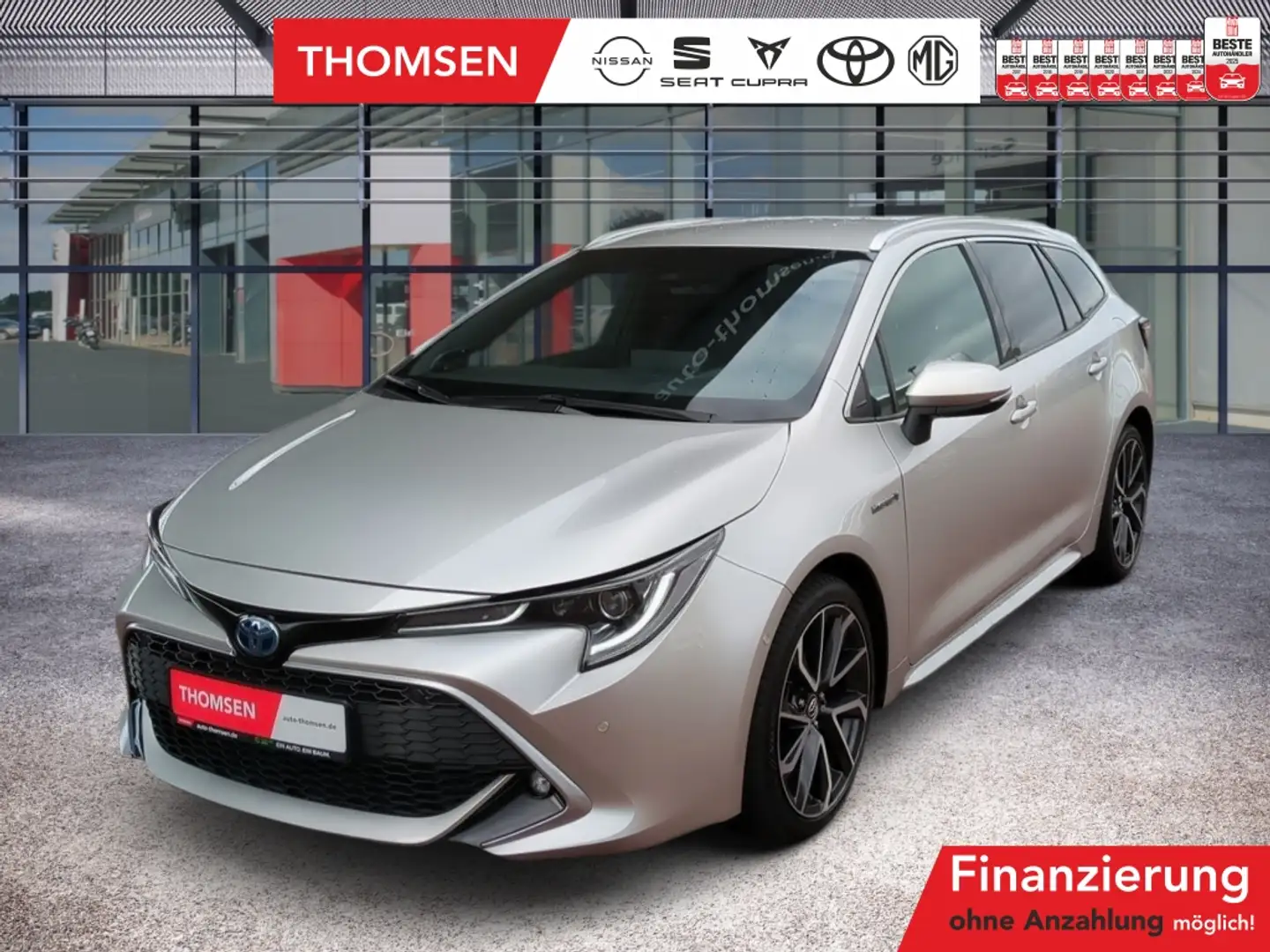 Toyota Corolla Touring Sports 2.0 Lounge ACC LED AUT Argent - 1