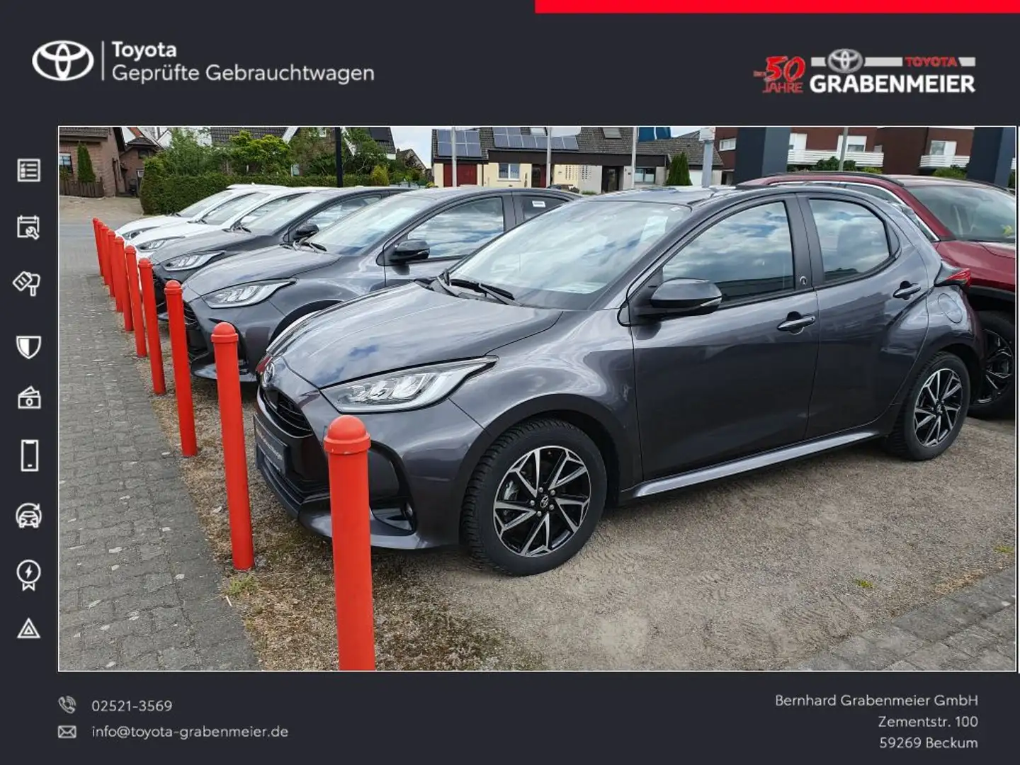 Toyota Yaris Hybrid 1.5 VVT-i Team Deutschland Gris - 1