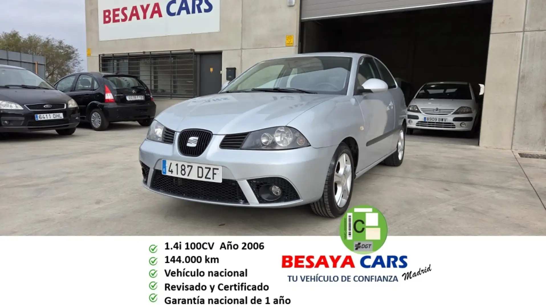 SEAT Ibiza 1.4 16v Stylance 100 Gris - 1