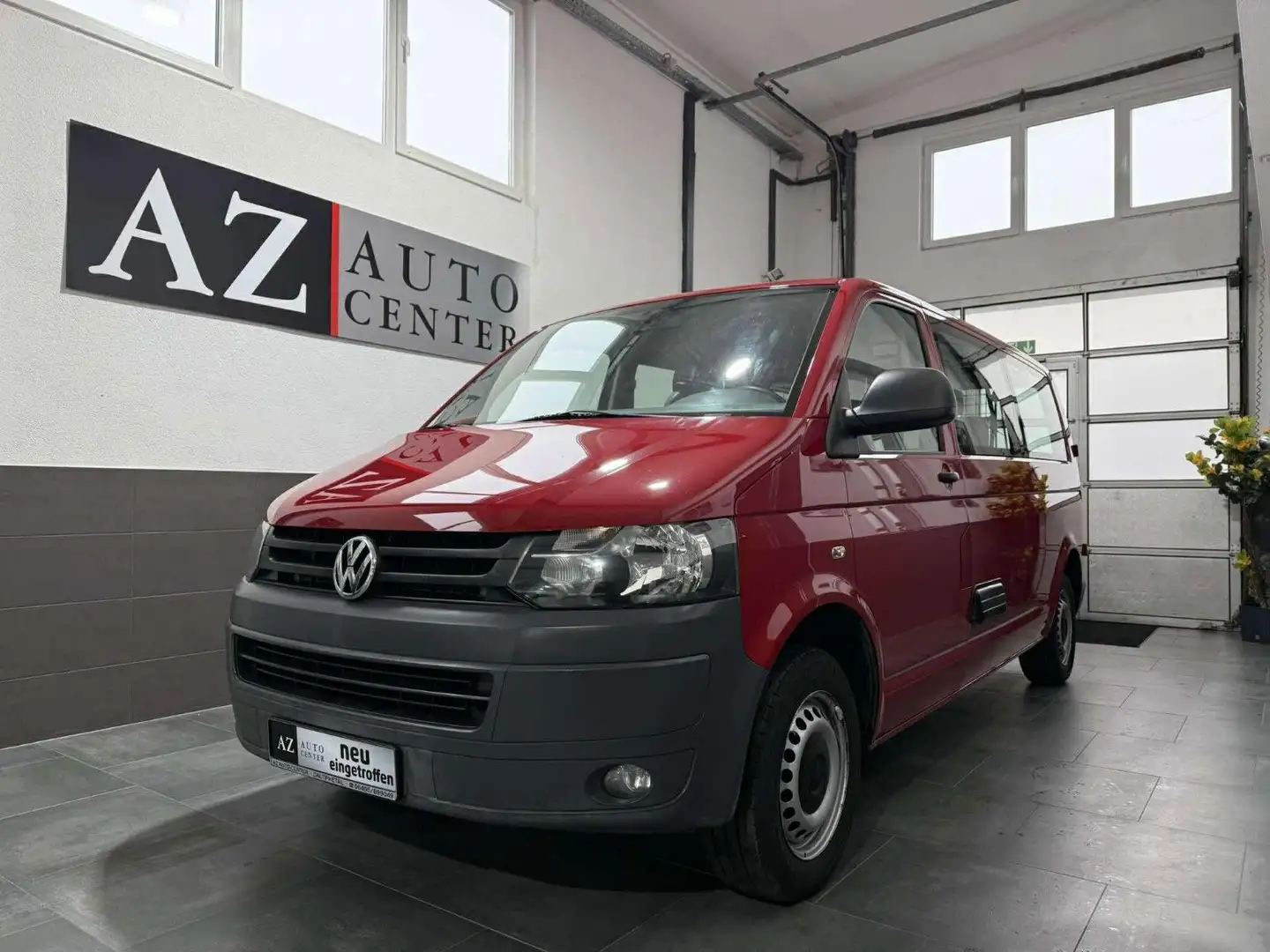 Volkswagen T5 Transporter T5 2.0 TDI Transporter Kombi lang Mixto 5 Sitze Rot - 1
