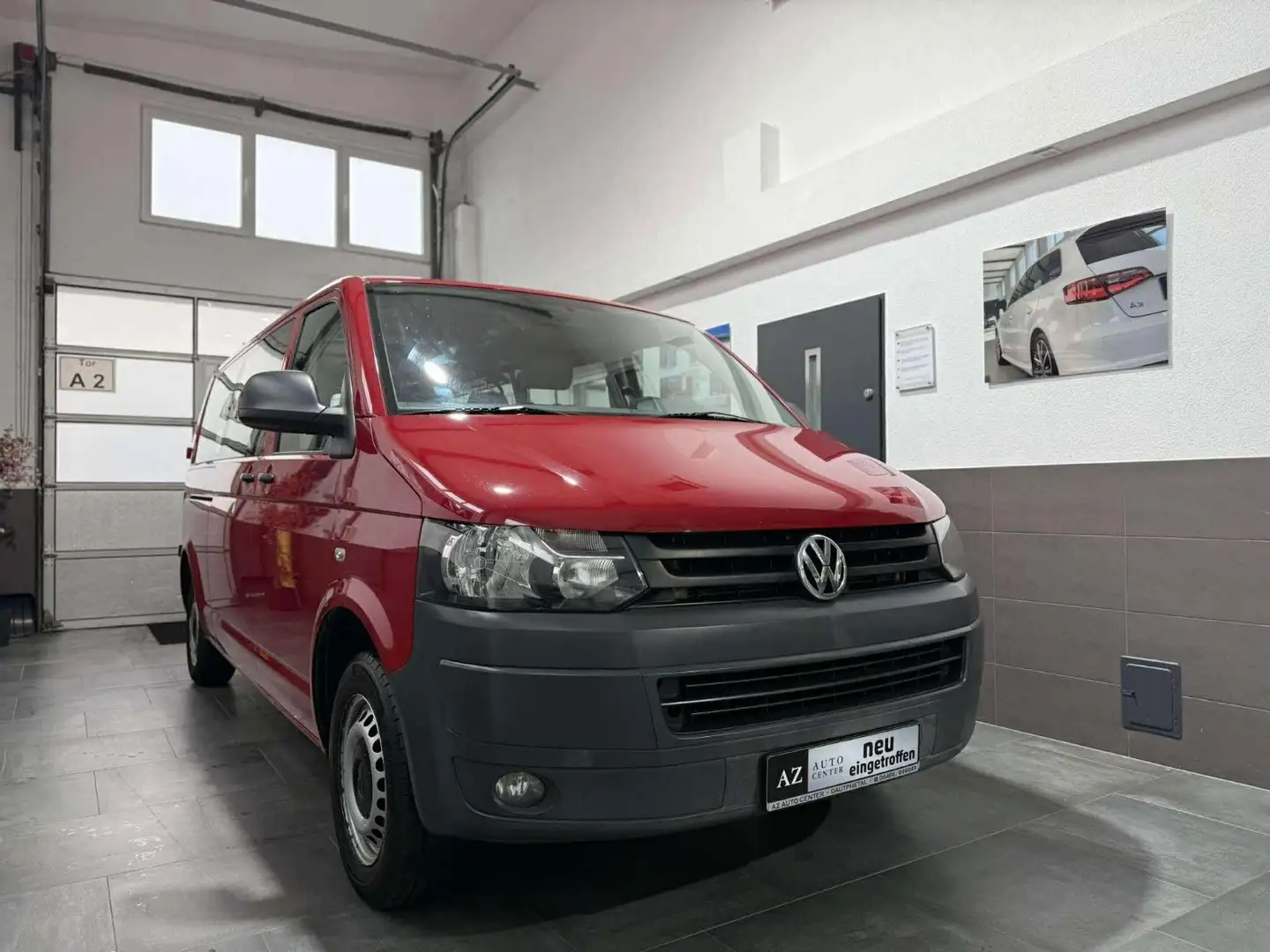 Volkswagen T5 Transporter T5 2.0 TDI Transporter Kombi lang Mixto 5 Sitze Rot - 2