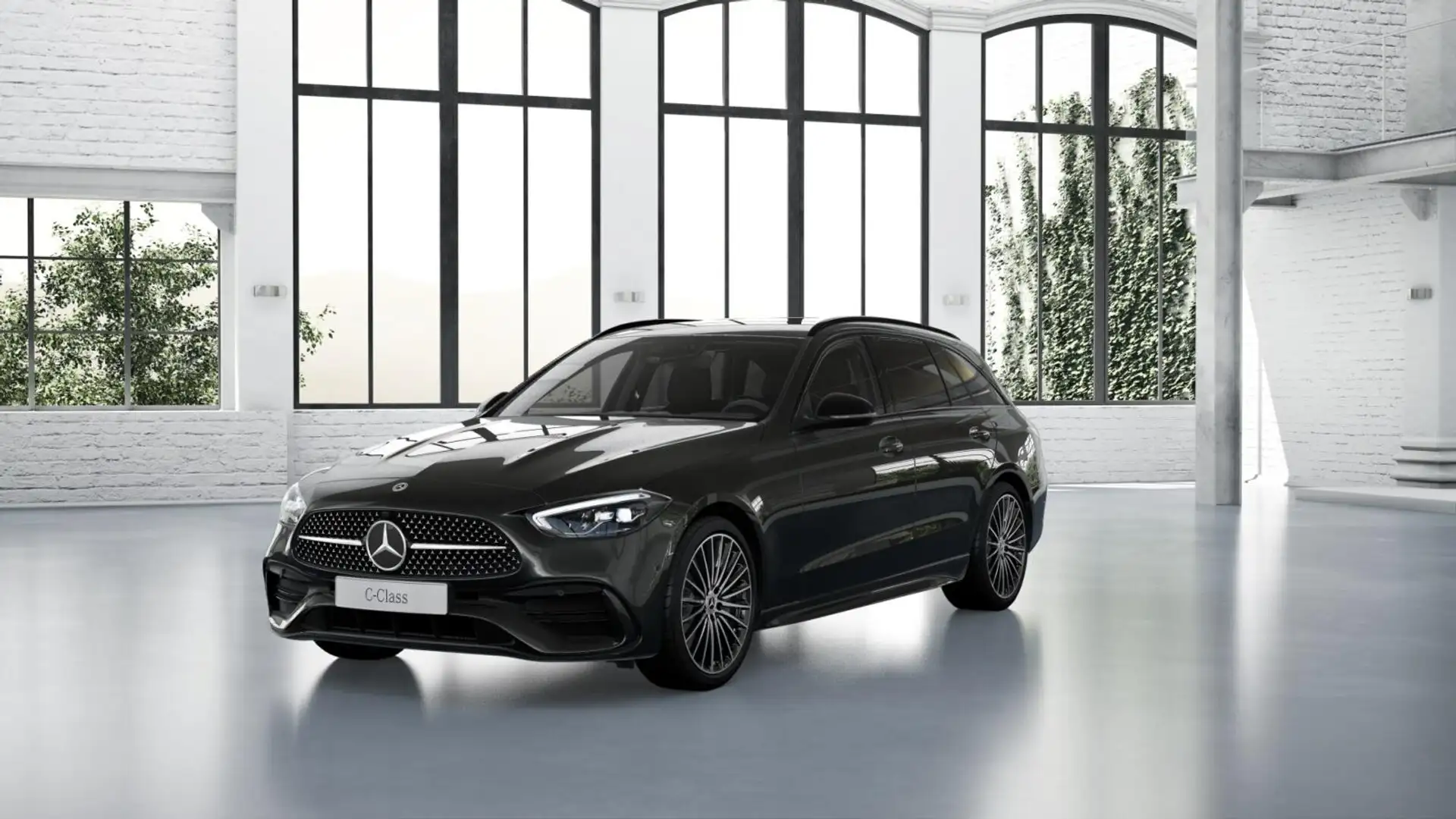 Mercedes-Benz C 220 d T-Mod AMG+Night-AHK+Distr+19er+KeyGo Gris - 1