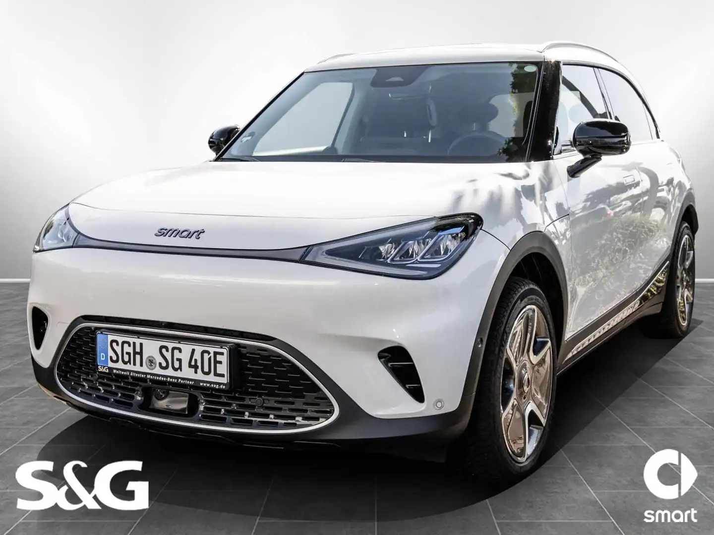 smart #1 PULSE LED+360°+Totwink+HuD+DAB+Pano+Wärmepump Blanc - 1