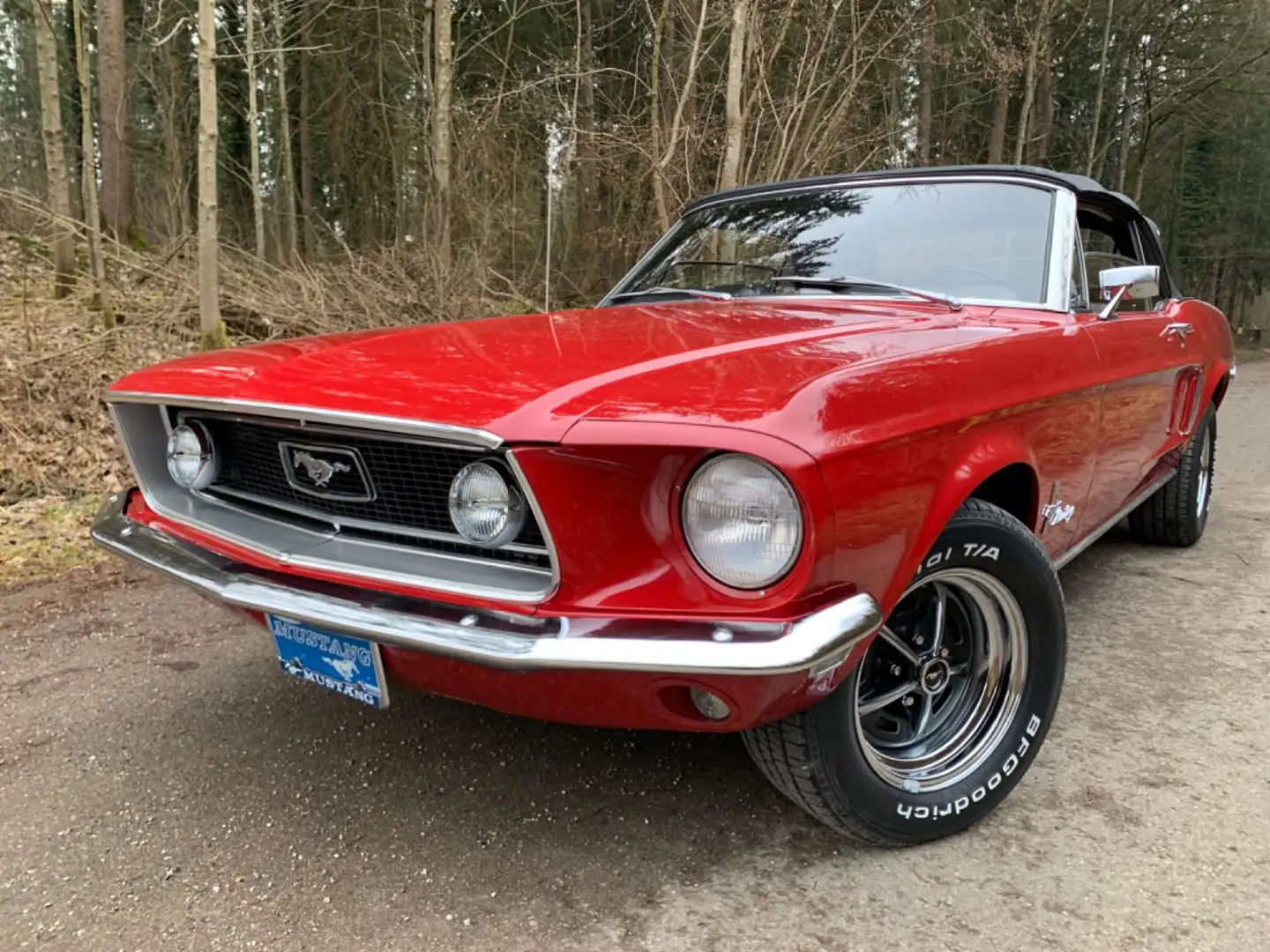 Ford Mustang Cabrio V8,orig.57tmls!Erstlack!Survivor! Rot - 1
