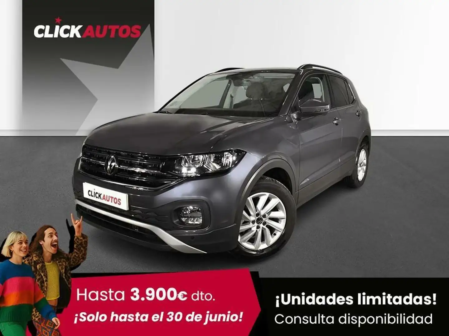 Volkswagen T-Cross 1.0 TSI Advance Grijs - 1