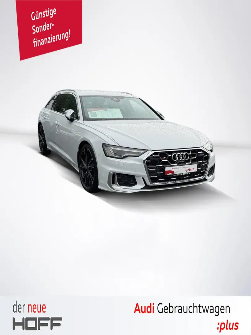 Audi S6 Avant quattro Luftfeder 21Zoll Standheiz Leder Pri Weiß - 1