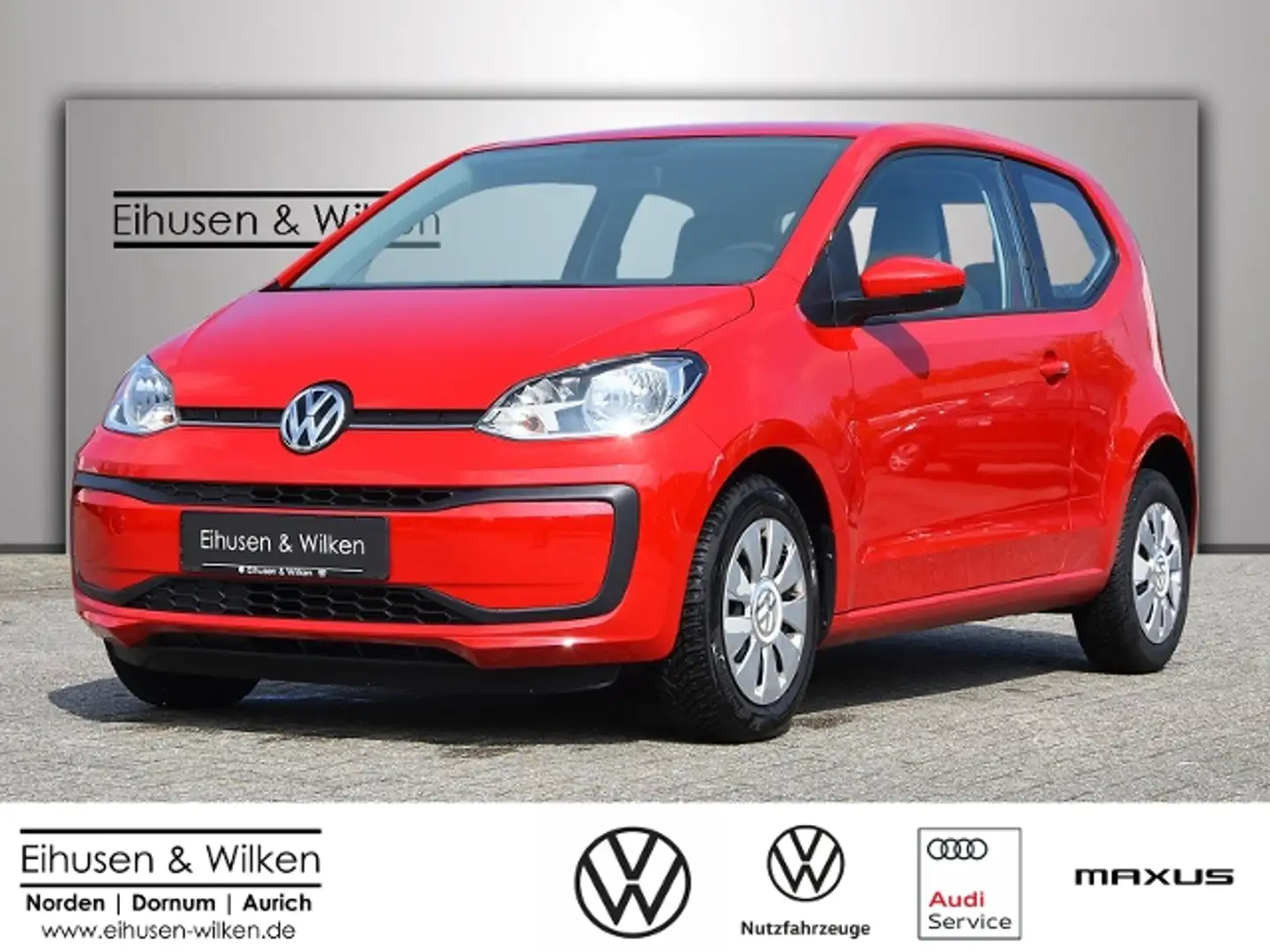Volkswagen up! 1.0+MOVE UP+KLIMA+MFA+COMP. PHONE+ Rot - 1