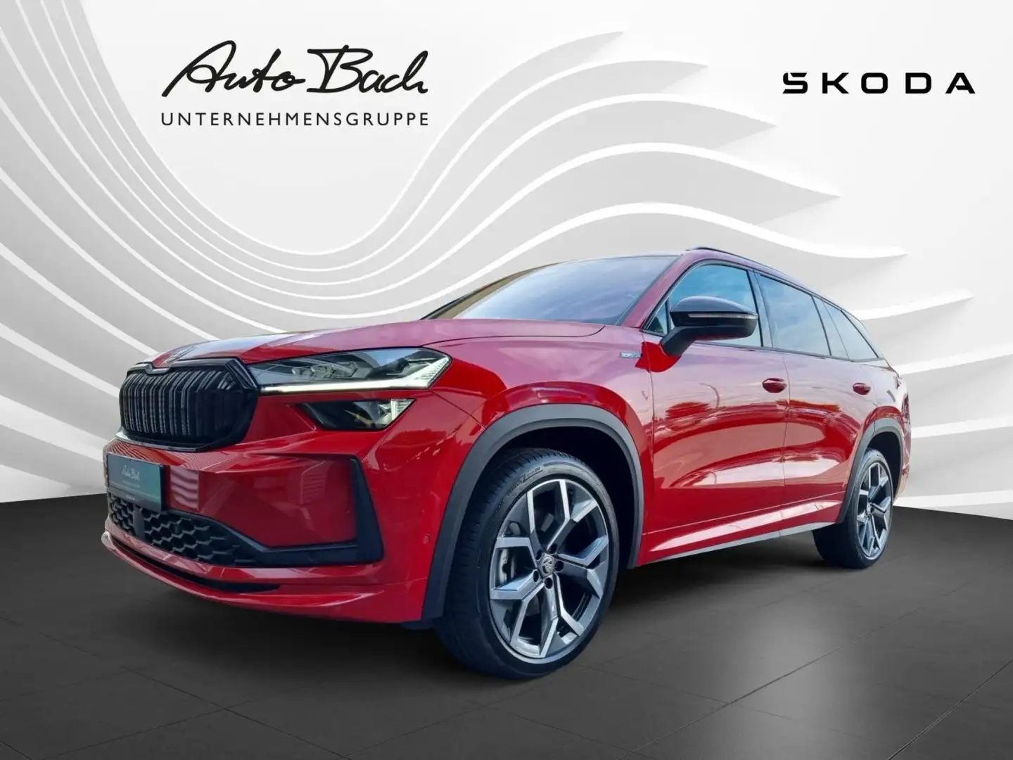 Skoda Kodiaq 2.0 TDI Sportline DSG 4x4 Navi LED HuD Ca Rot - 1