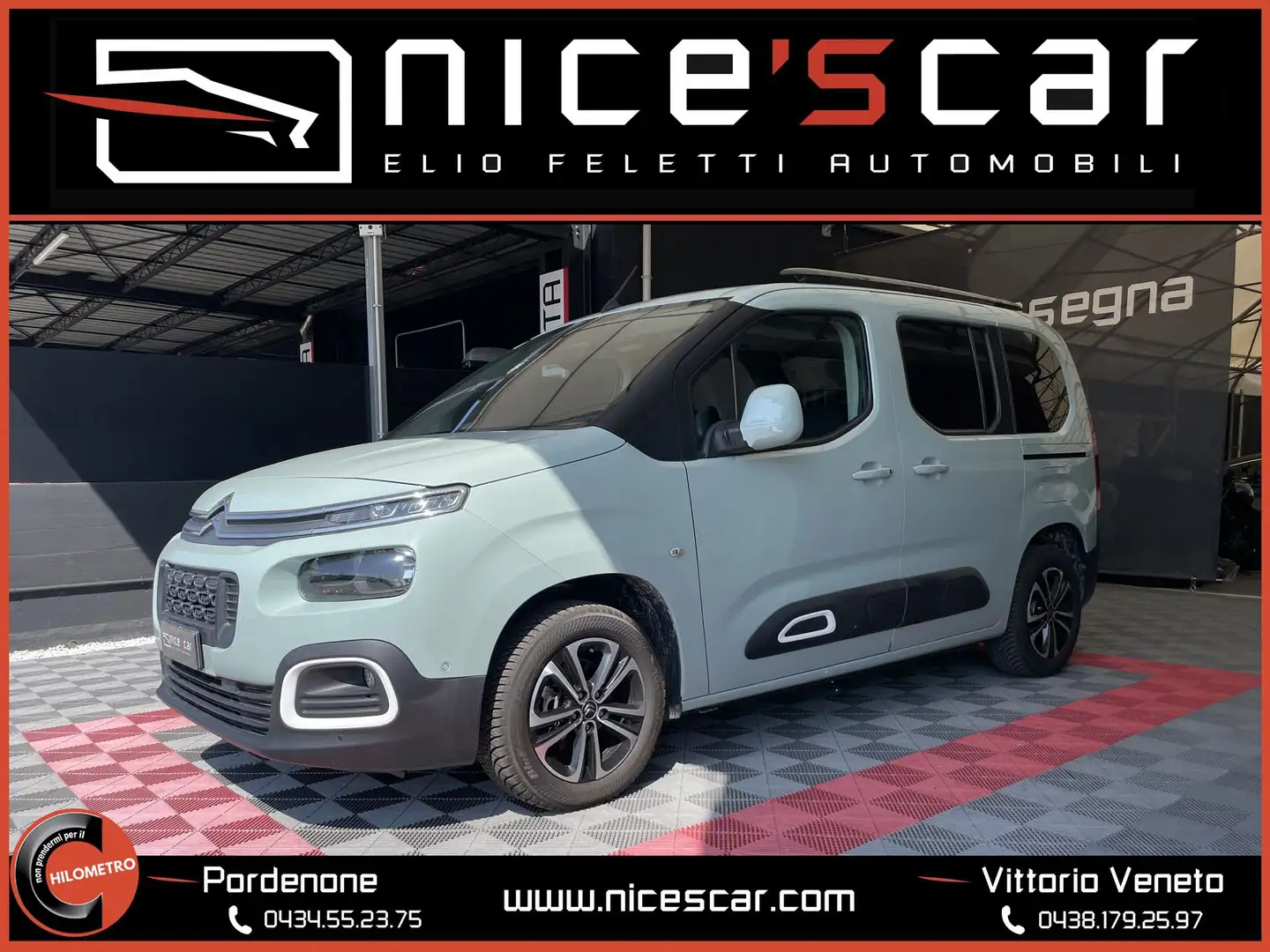 Citroen Berlingo Berlingo BlueHDi 100 Van DC 5 posti L2 Semivetrato Blu/Azzurro - 1