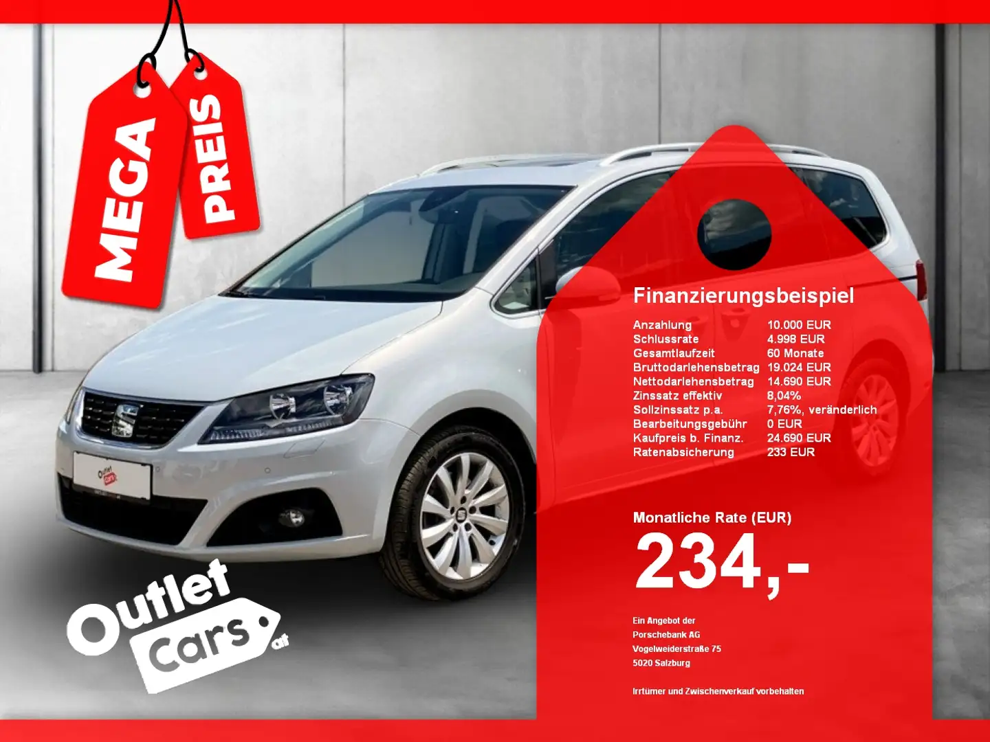 SEAT Alhambra Executive 1.4 TSI ASSIST+Pano+MEGAPREIS Weiß - 1