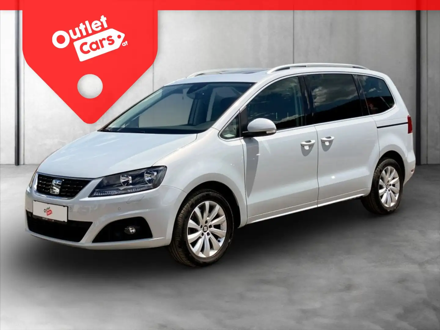 SEAT Alhambra Executive 1.4 TSI ASSIST+Pano+MEGAPREIS Weiß - 1