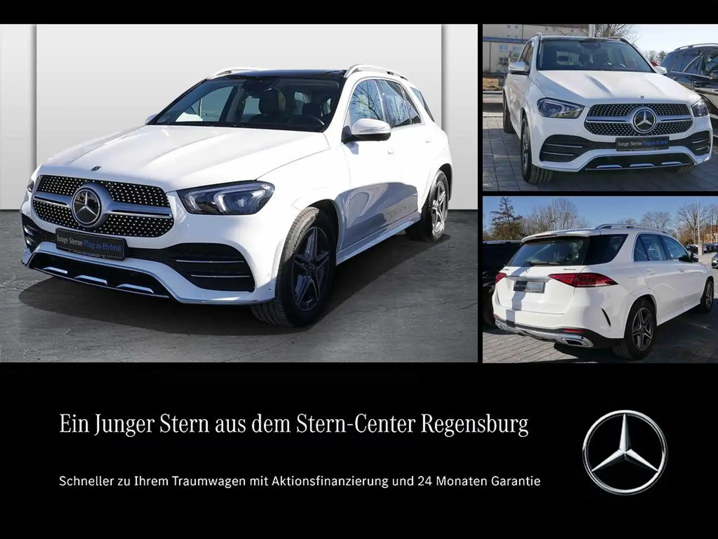 Mercedes-Benz GLE 350 de 4MATIC AMG+AHK+PANO+DISTRONIC+360°+++ Weiß - 1