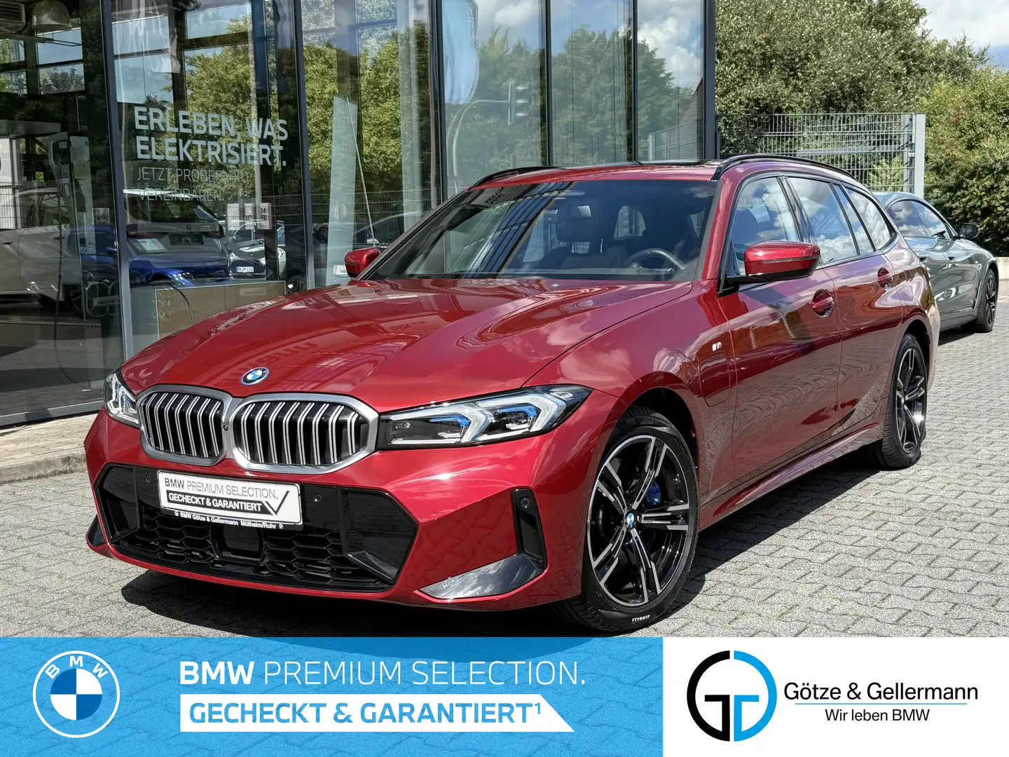 BMW 330 e Touring M Sport AHK Stop&Go FACELFT Rot - 1