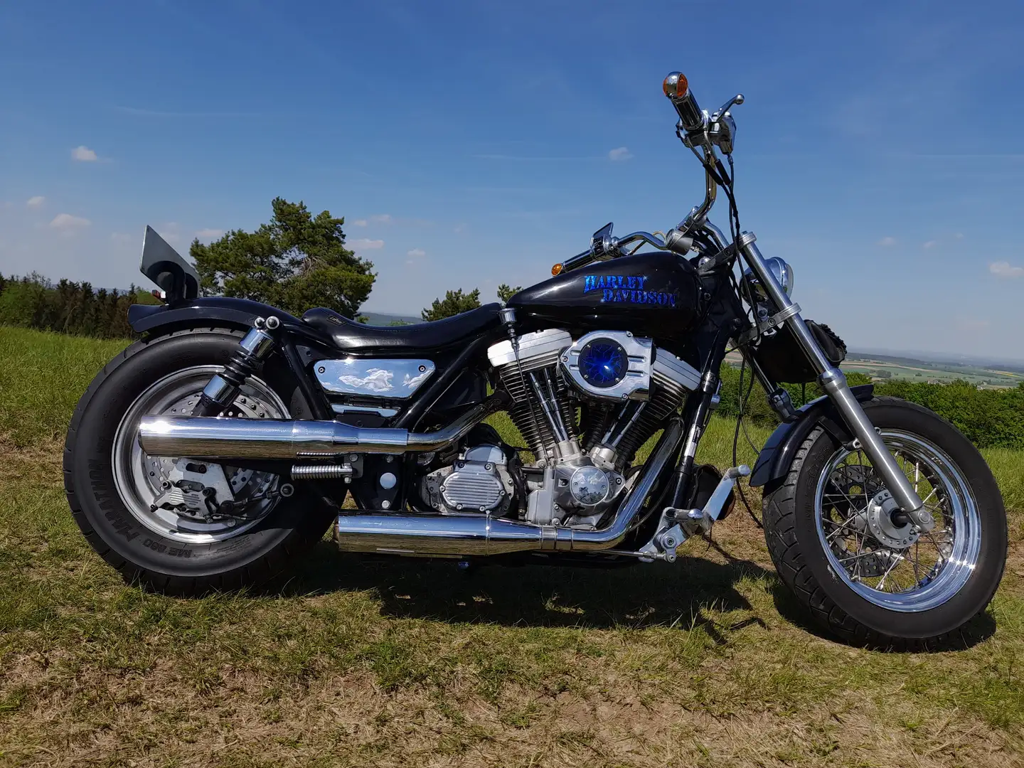 Harley-Davidson FXD FXR Černá - 2