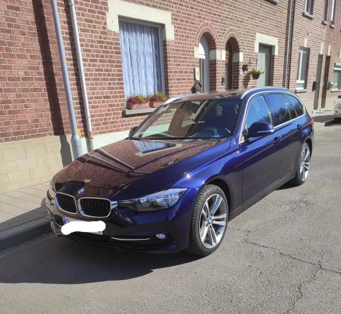 BMW 316 316d Touring Aut. Luxury Line Bleu - 1