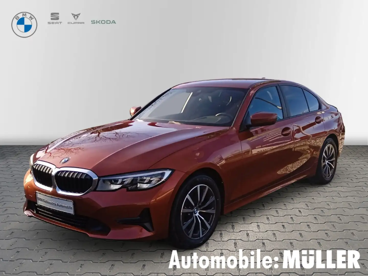 BMW 318 i Advantage Limousine Aut. SPORTSITZE+DAB+NAVI+TEM Orange - 1