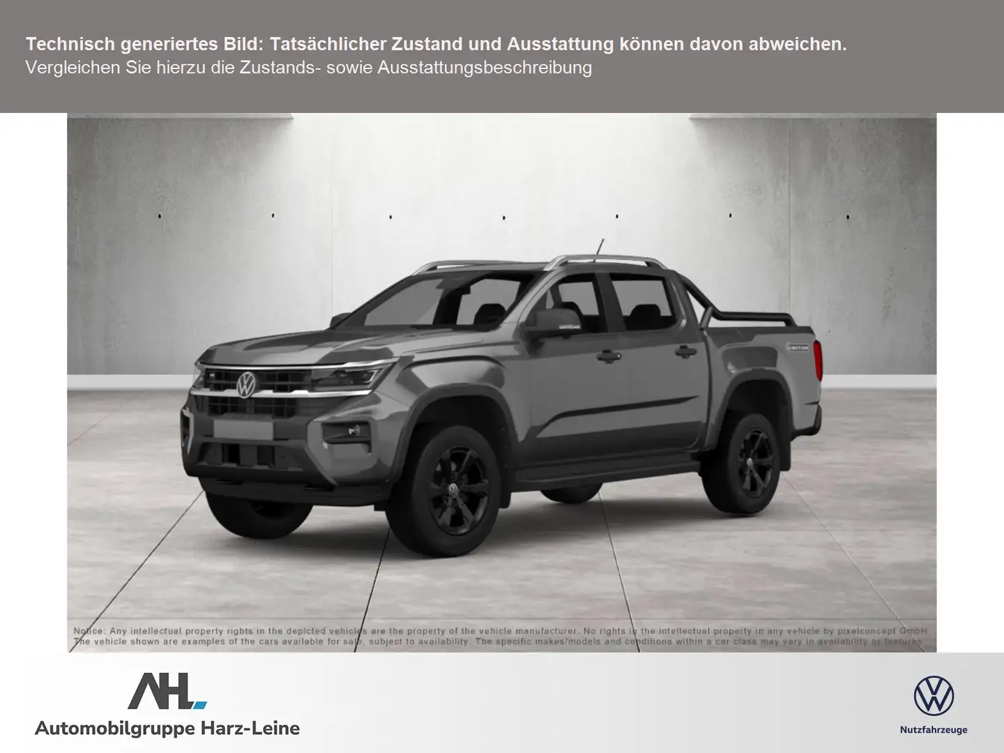 Volkswagen Amarok AVENTURA TDI 4MOTION+ALU 21''+AHK+360°KAMERA+LEDER Gris - 1
