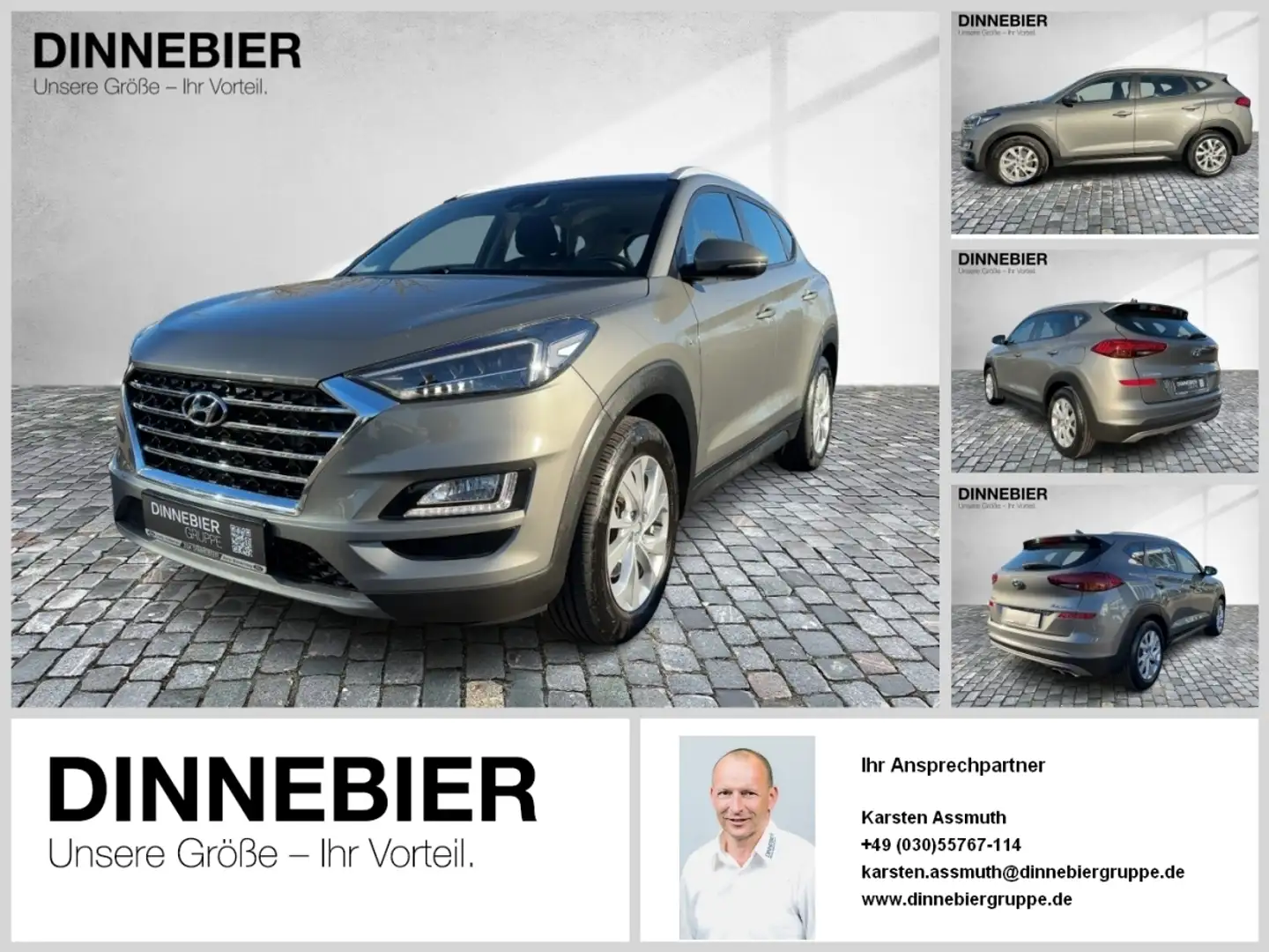 Hyundai TUCSON 1.6 CRDi 7-DCT*NAVI*Kamera*LED*Winterpaket Grau - 1