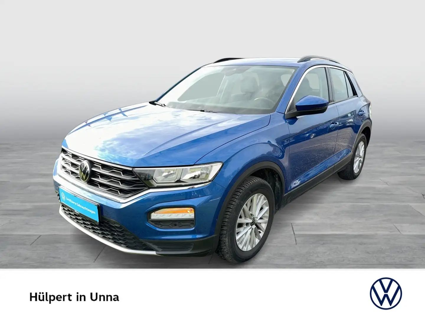 Volkswagen T-Roc 1.0 STYLE AHK ACC CARPLAY ALU EINPARKHILFE Blau - 1