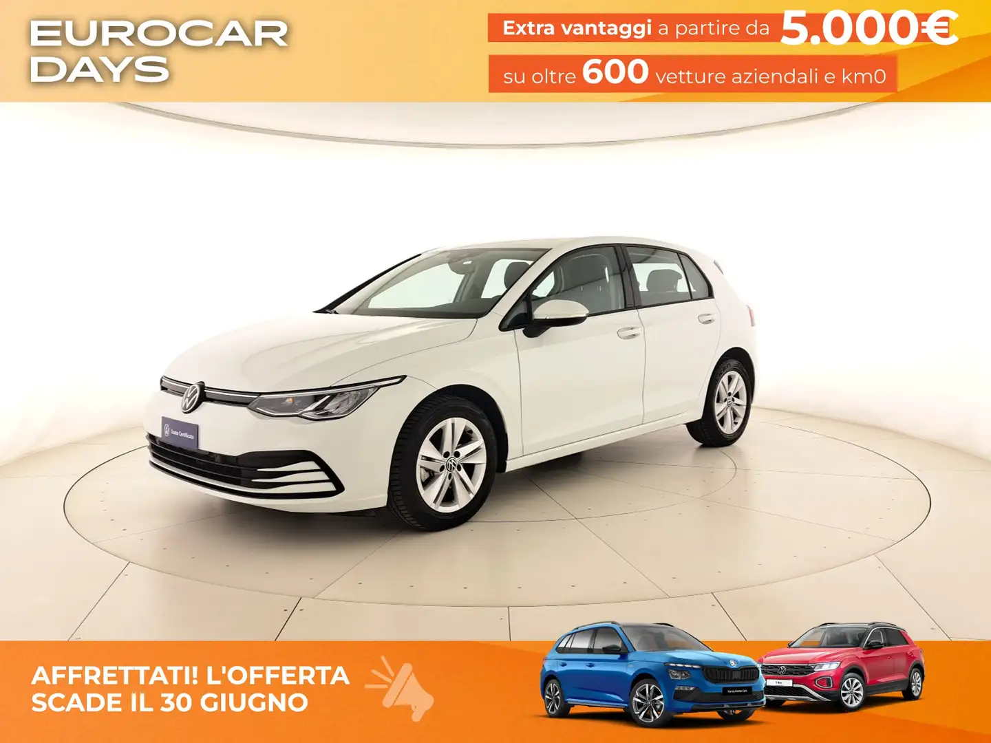 Volkswagen Golf 2.0 tdi life 115cv dsg Bianco - 1