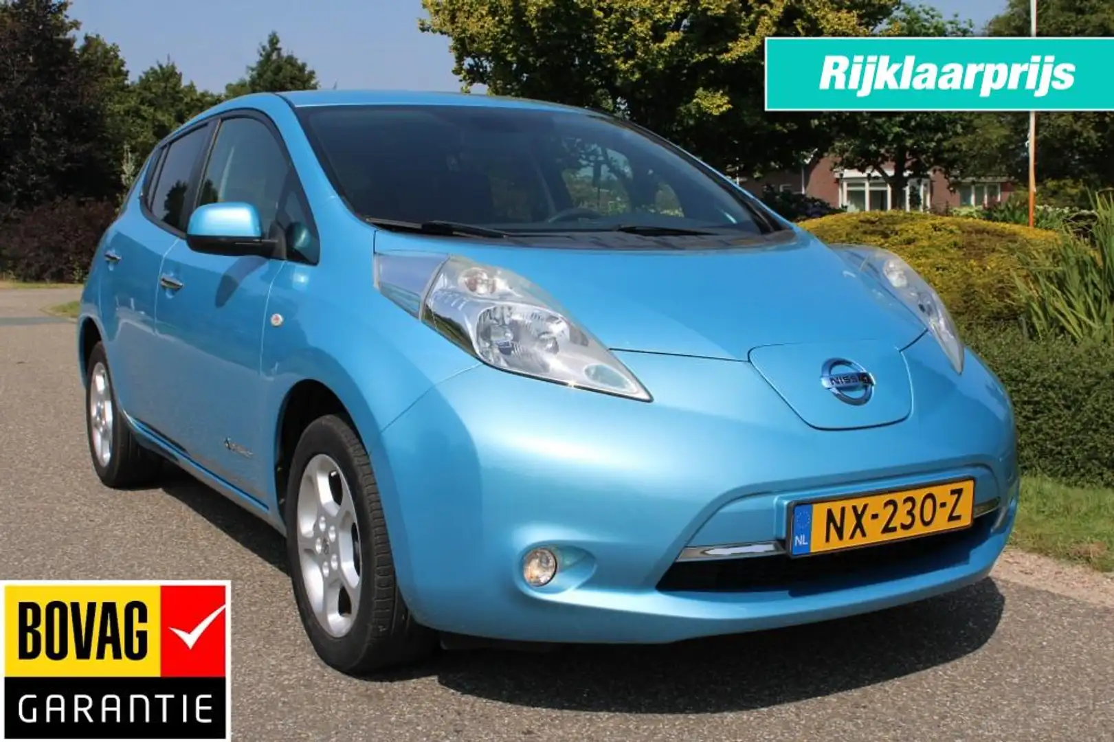 Nissan Leaf Acenta 24 kWh ECC/Cruise/Navi/Camera/Bluetooth Bleu - 1