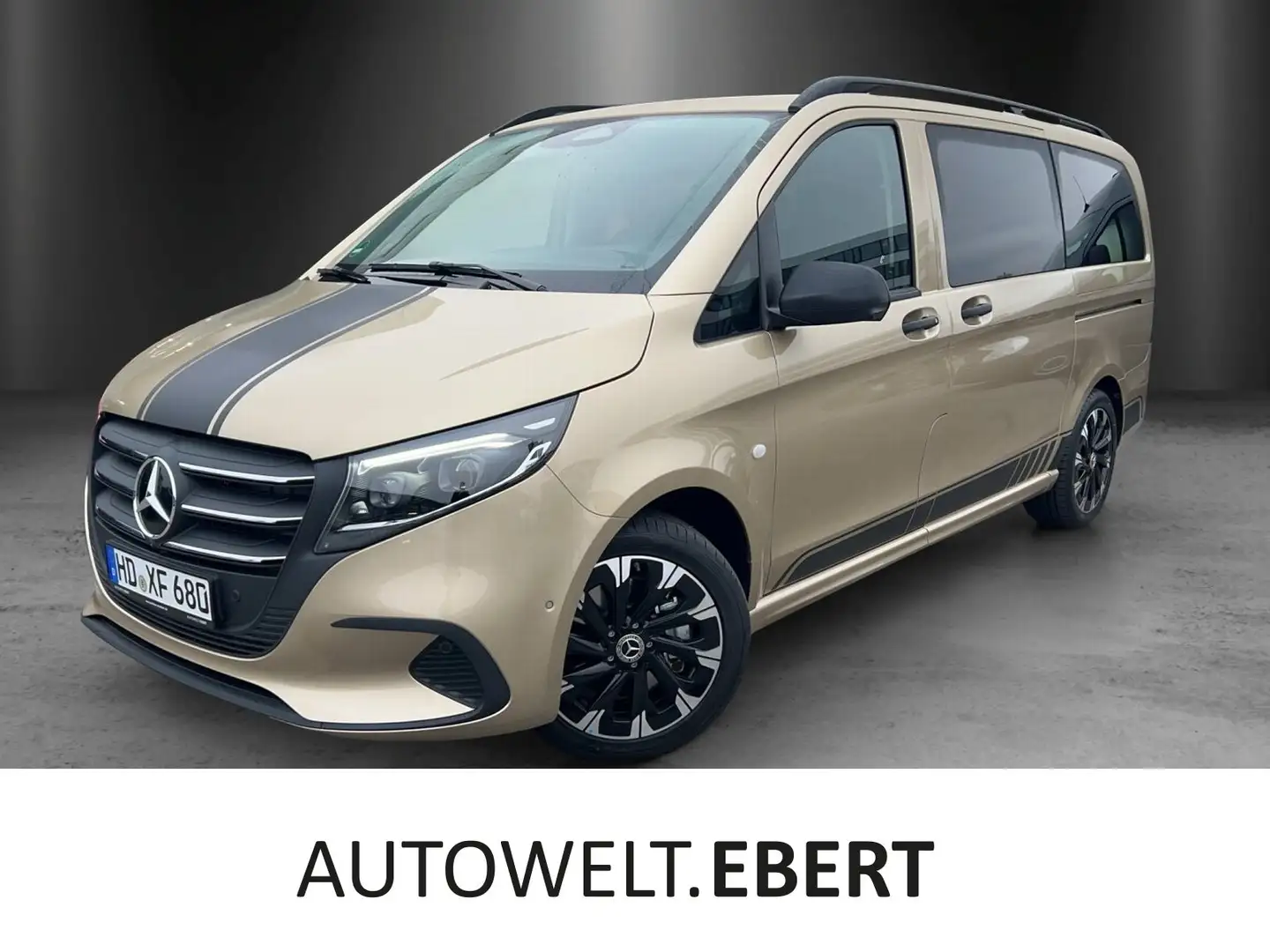 Mercedes-Benz Vito 124 Tourer lang 8Sitze 360° MLED NAVI DISTR Gold - 1