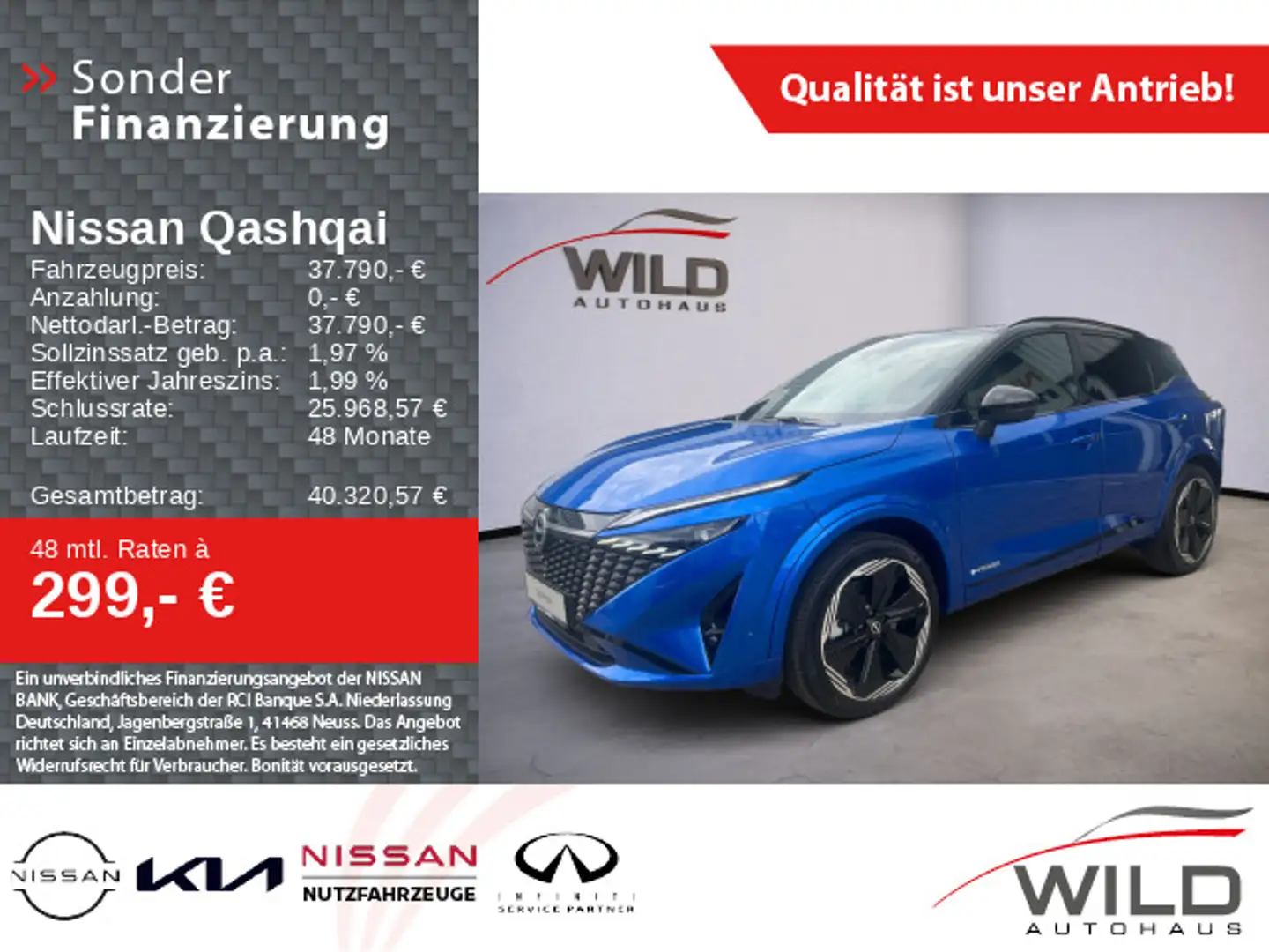 Nissan Qashqai 1.5 VC-T e-Power N-Design Komfort LED Blau - 1