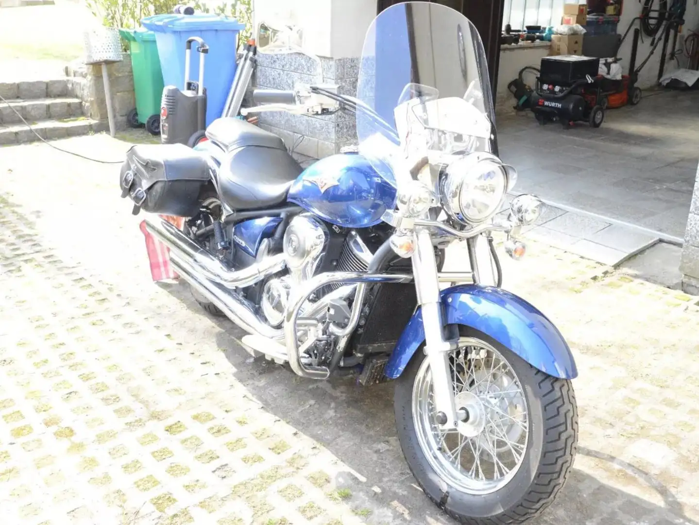 Kawasaki VN 900 Classic Bleu - 2