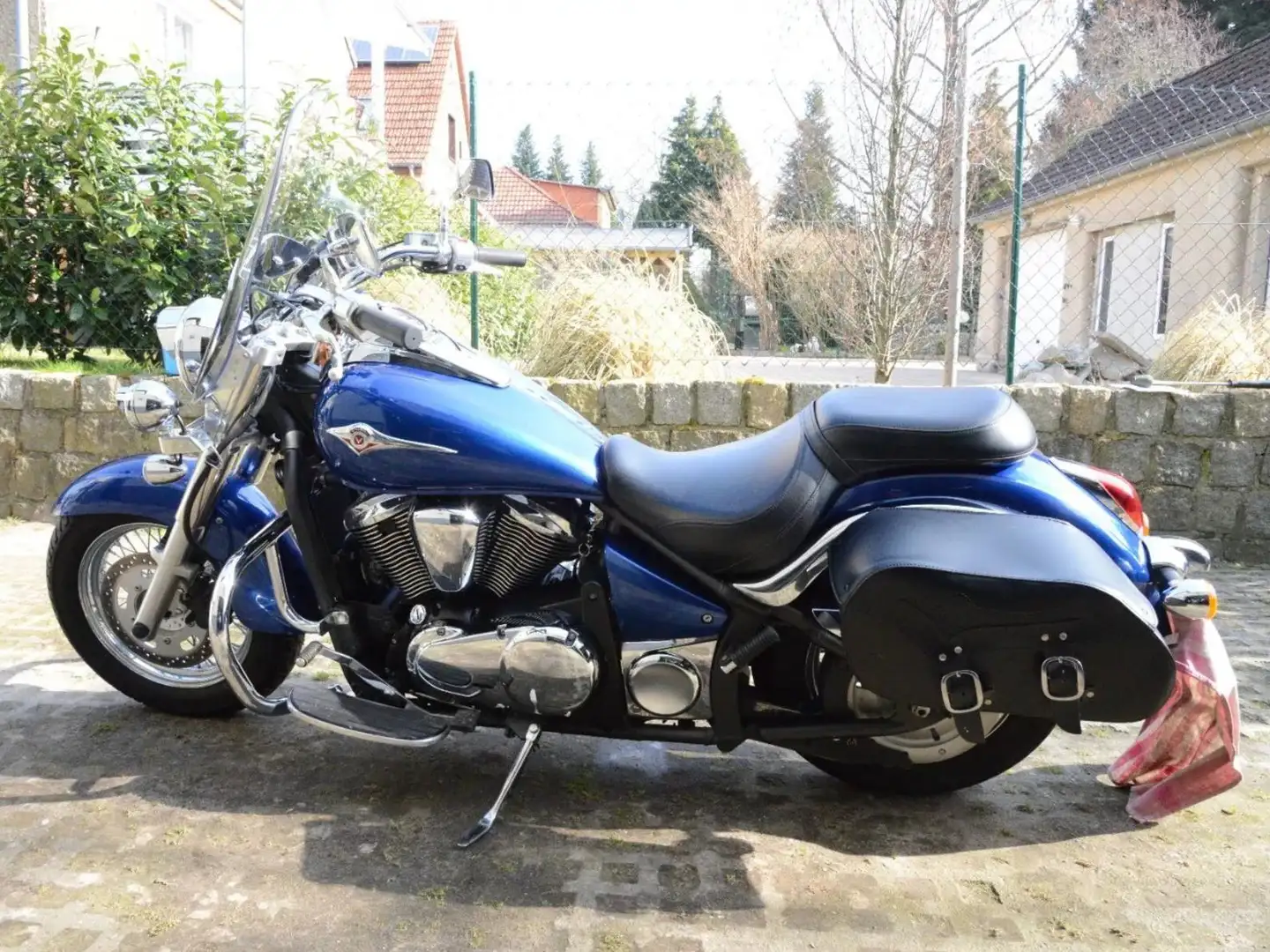 Kawasaki VN 900 Classic Bleu - 1