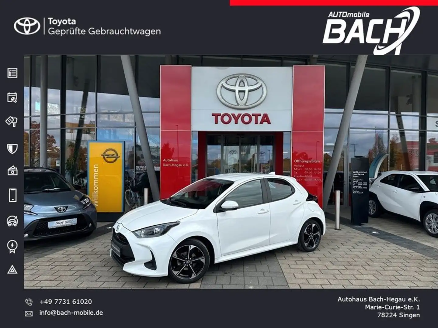 Toyota Yaris 1.0 Benziner, Comfort, Alufelgen 17",KLIMA Weiß - 1