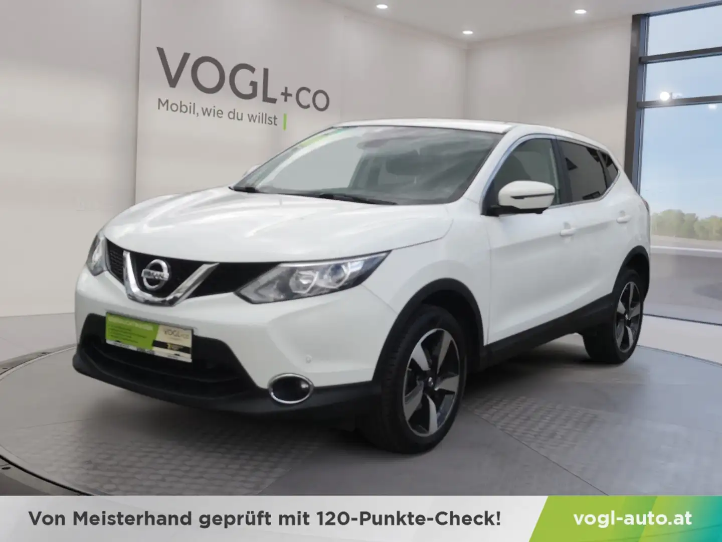 Nissan Qashqai N-Connecta 1,6 131PS Diesel Allrad Blanc - 1