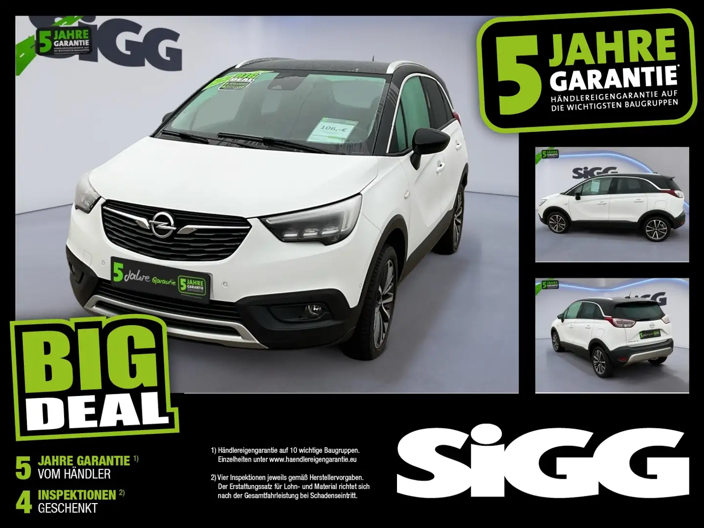 Opel Crossland X 1.2 Turbo Ultimate Matrix 2xKlima LM Weiß - 1