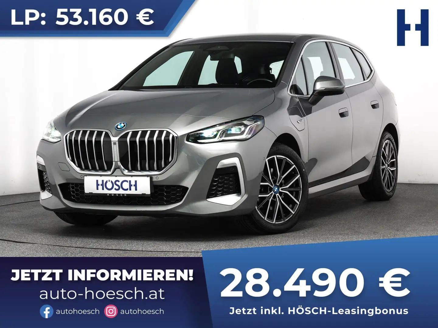 BMW 225 e xDrive Active Tourer M-Sport PREMIUM WENIG KM Grau - 1