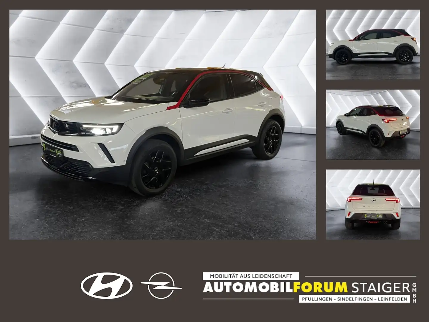 Opel Mokka 1.2 Turbo GS Line AUT Fernlichtass. Kam. Blanc - 1