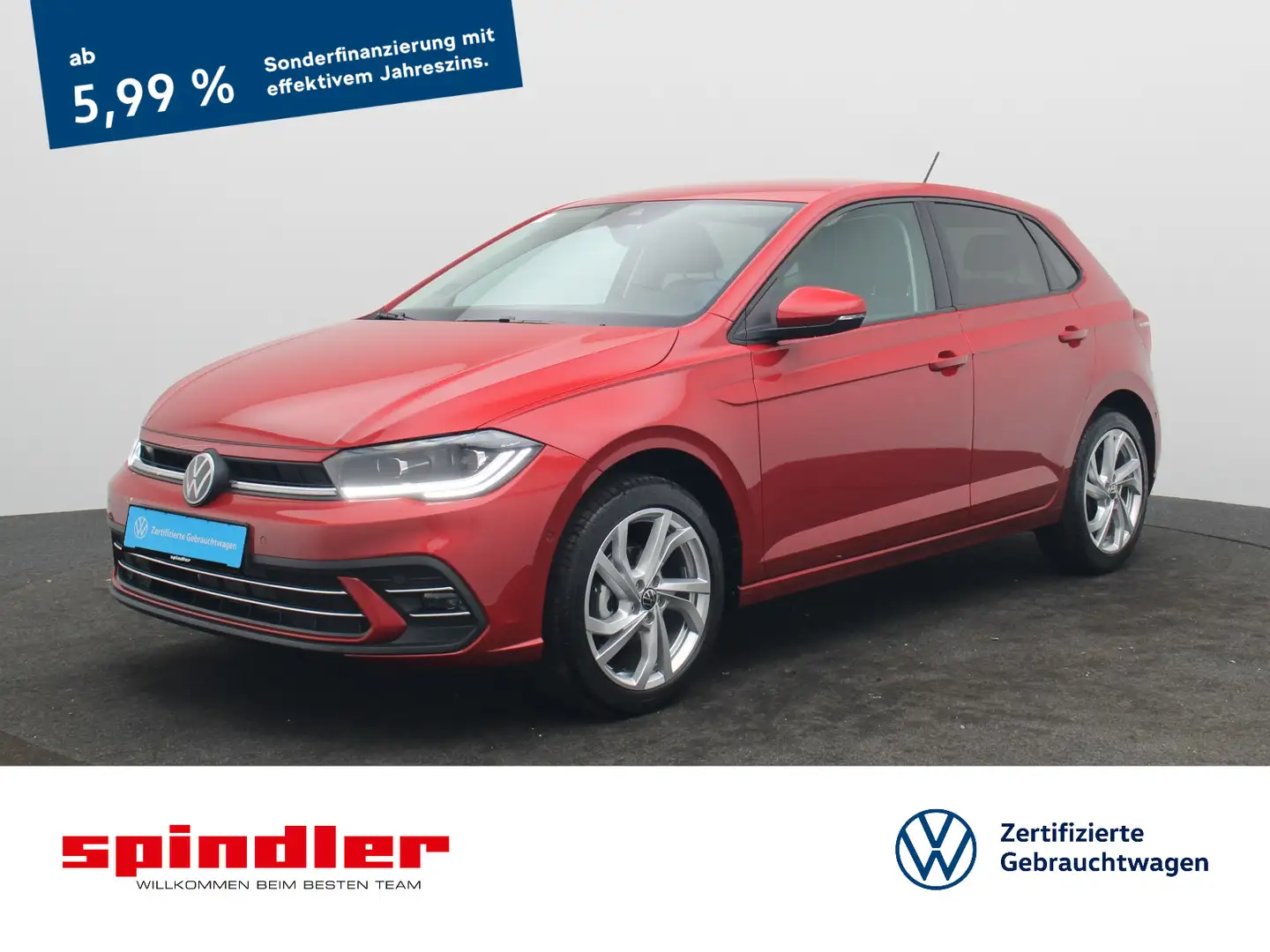 Volkswagen Polo Style 1.0 TSI DSG / RFK, Matrix, SZH, Navi Rot - 1