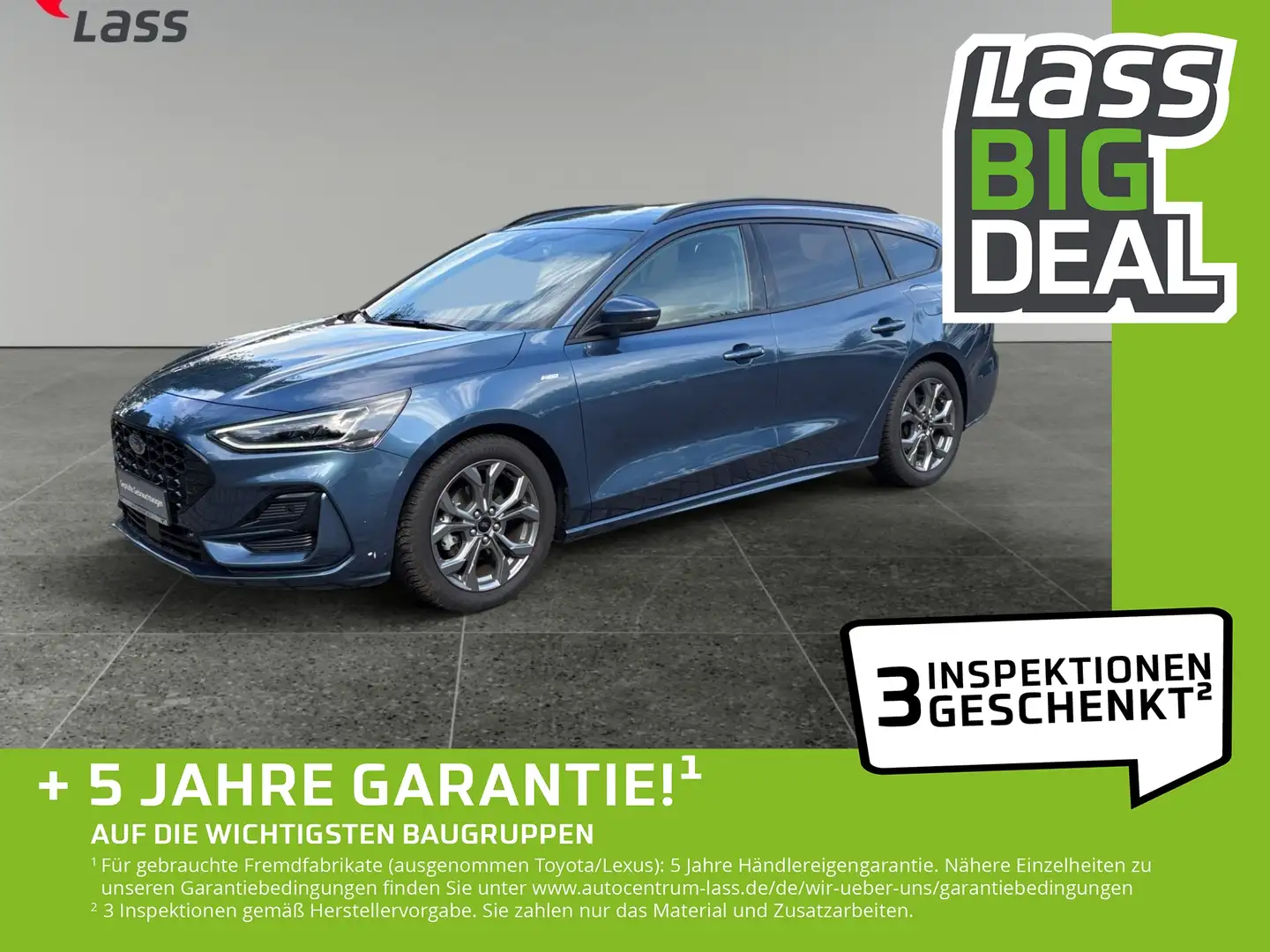 Ford Focus Turnier 1.0 ST-Line Klima Navi LED GJR Blau - 1