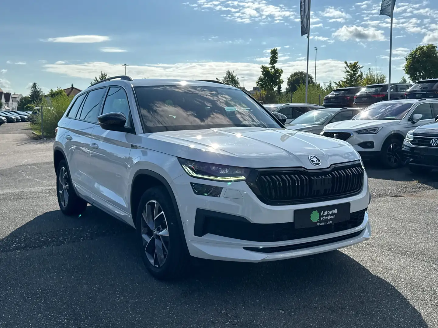 Skoda Kodiaq Sportline 2.0 TDI AHK LED KAMERA ACC Wit - 2