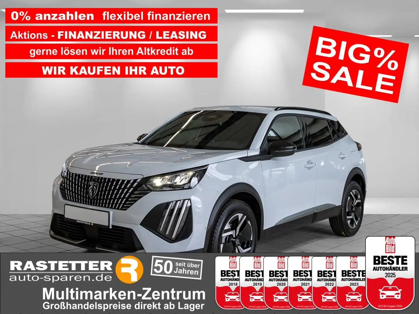 Peugeot 2008 PureTech 130 EAT8 Allure Navi+Keyless+Sicht&Assist Bianco - 1