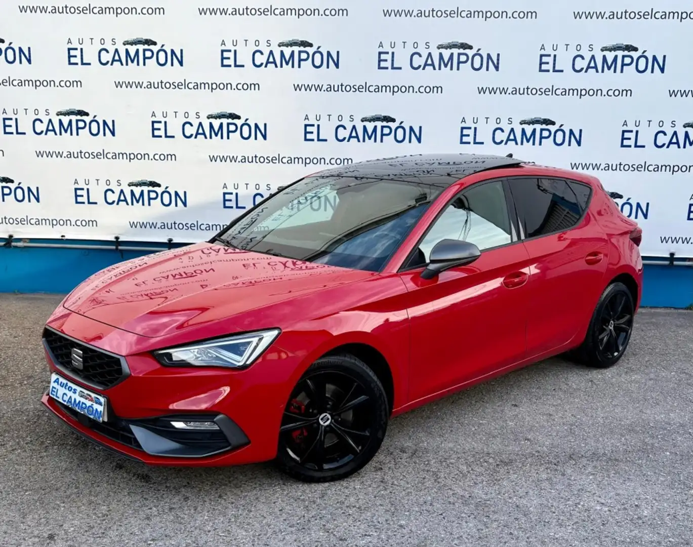 SEAT Leon 1.5 EcoTSI S&S FR Black Edition 150 Rouge - 1