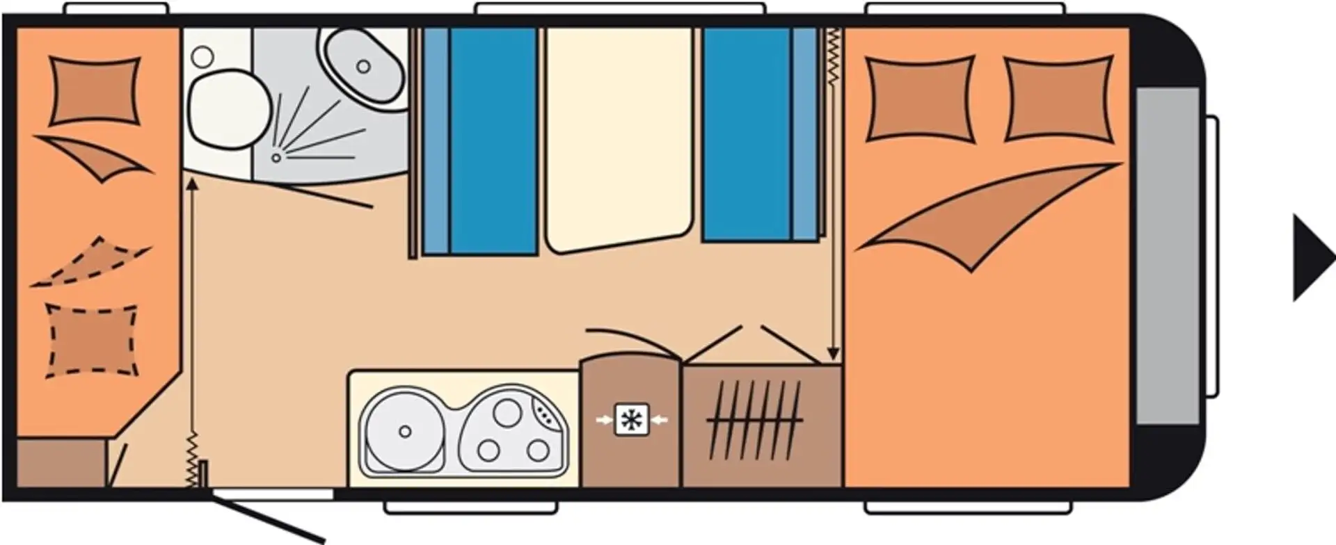 Hobby De Luxe 490 KMF Blanc - 2