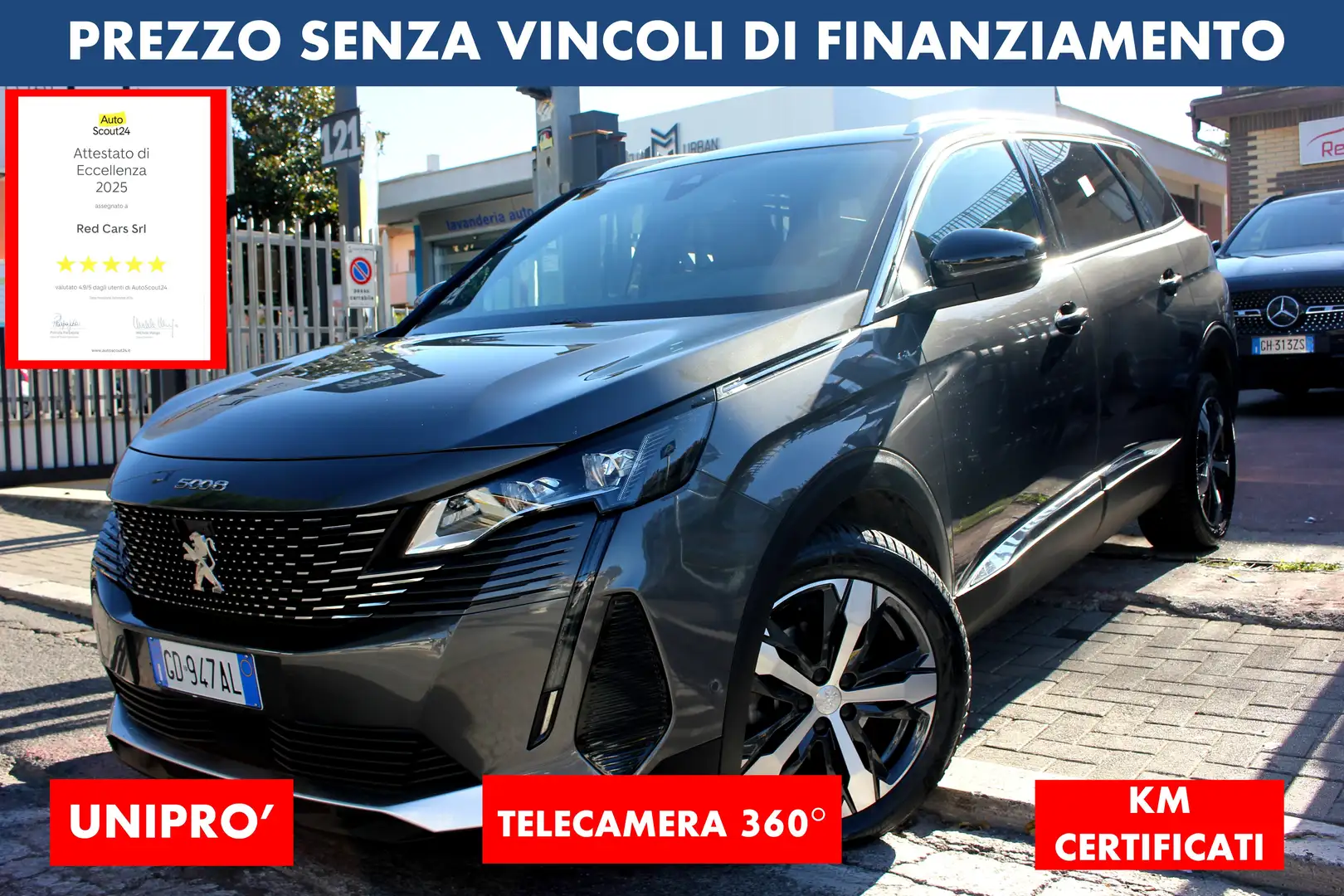 Peugeot 5008 GT line 7 POSTI *PREZZO VERO*eat8-crono tagliandi - 1