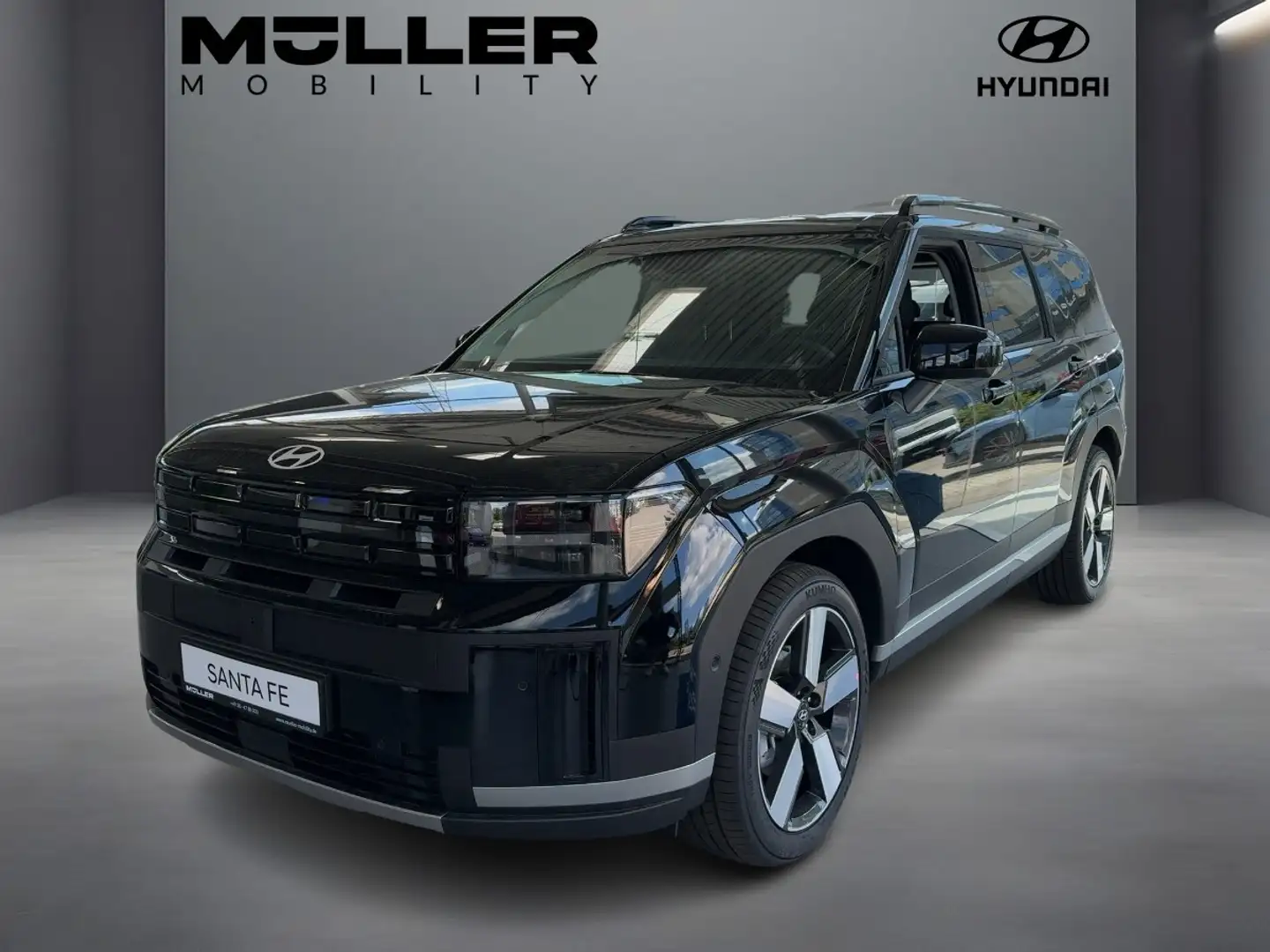 Hyundai SANTA FE 1.6 HEV 4WD Signature HUD|TWA|AHK|Pano Zwart - 1