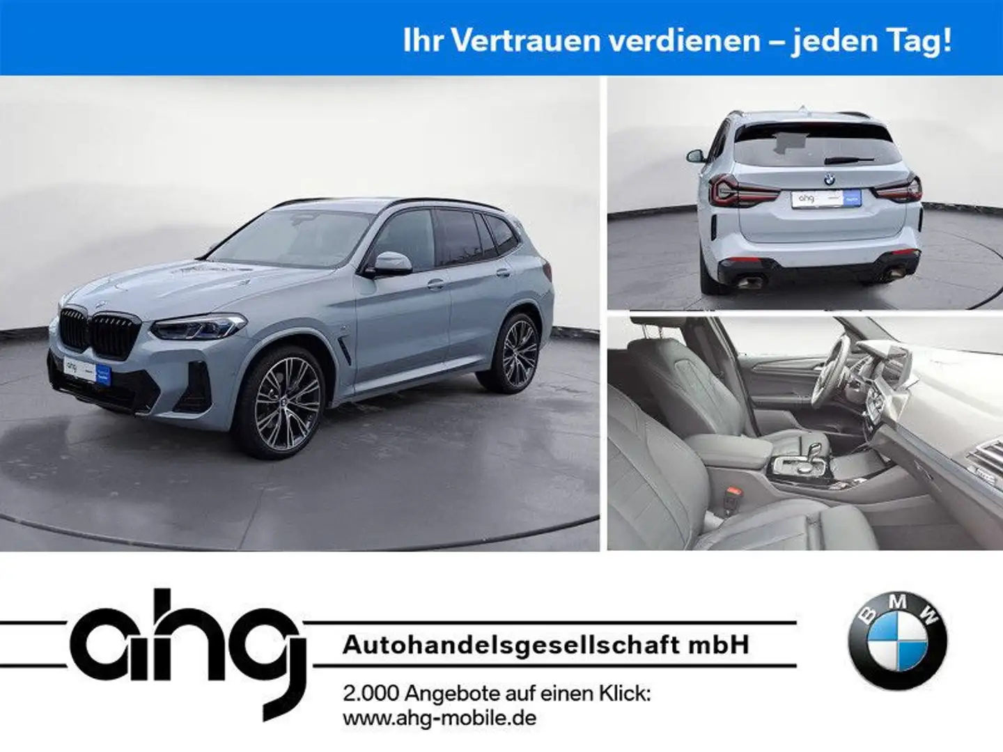 BMW X3 xDrive30i AT M-Sport *Shadow*Navi*Leder*Laser Grau - 1