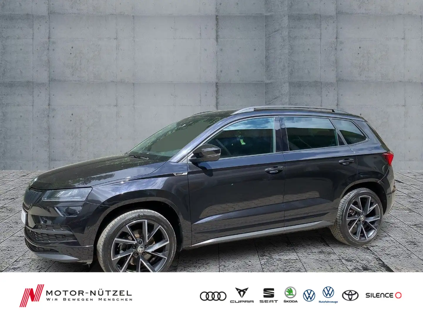 Skoda Karoq 2.0 TDI 4x4 DSG SPORTLINE LED+NAV+ACC+AHK Schwarz - 1