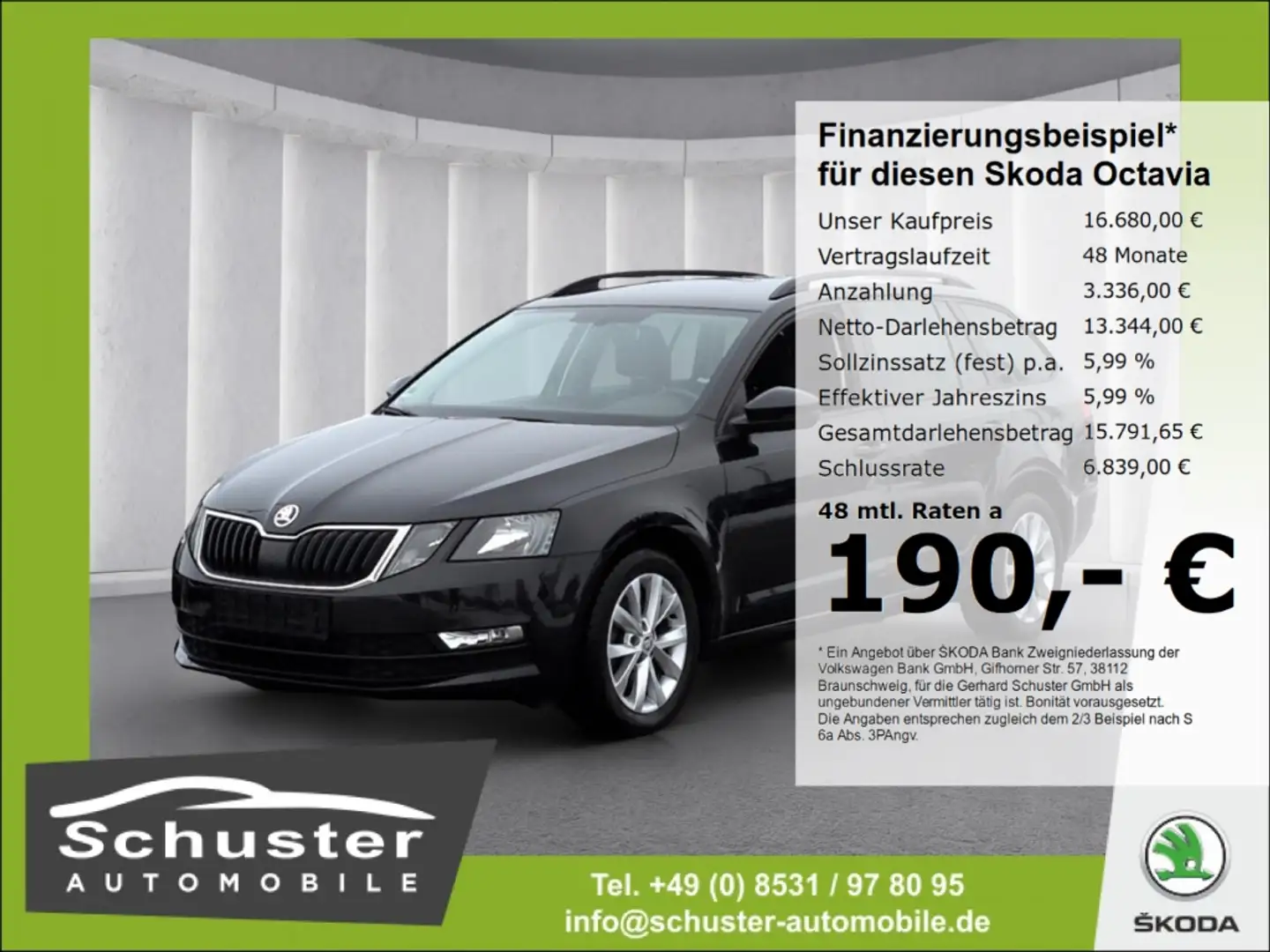Skoda Octavia Combi TOUR 1.0TSI*Navi Tempo SHZ PDC Alu Schwarz - 1