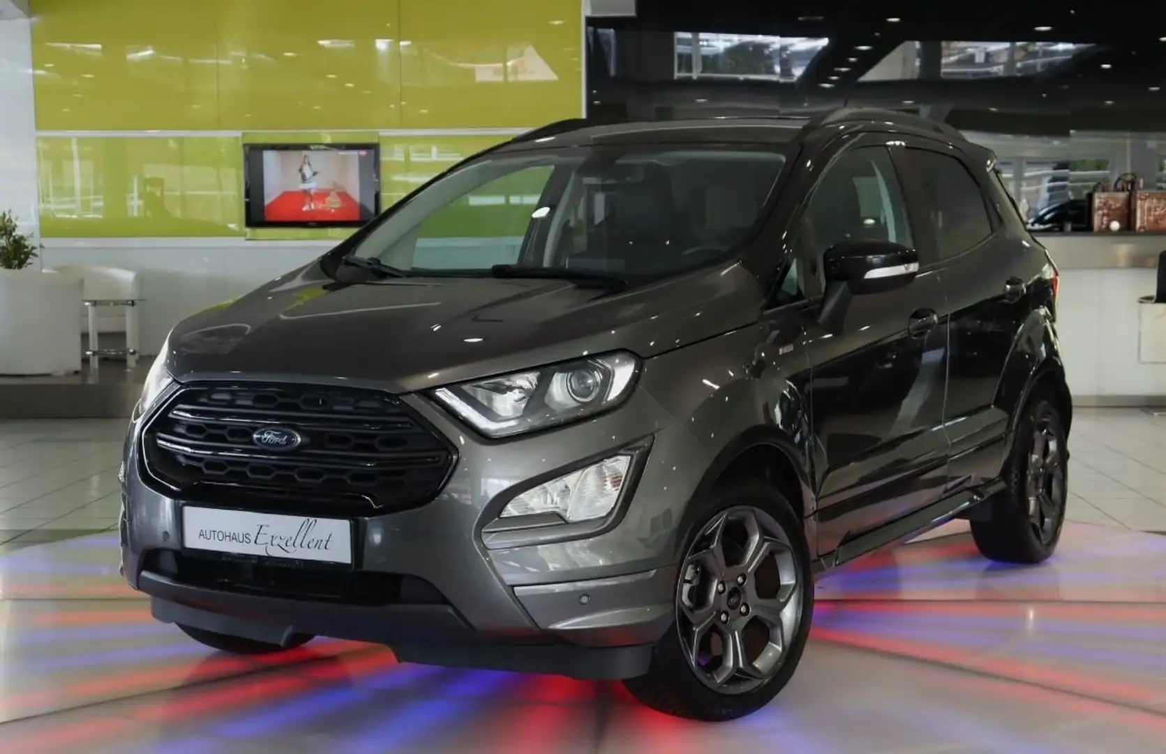 Ford EcoSport ST-Line*NAVI*PDC*KLIMAAUT*LED*LEDER*PDC Grau - 1